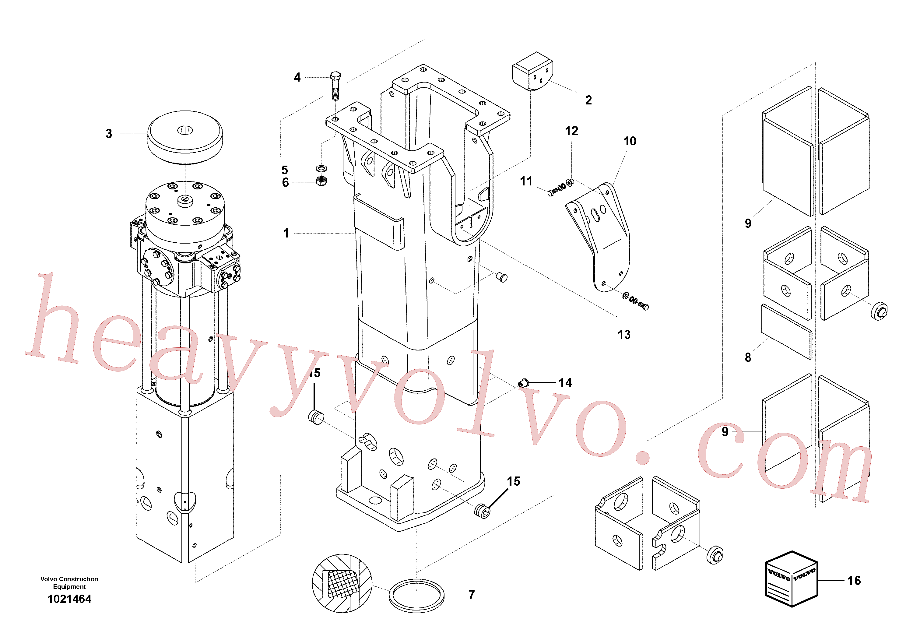 Volvo excavator part VOE14534754 Seal for sale