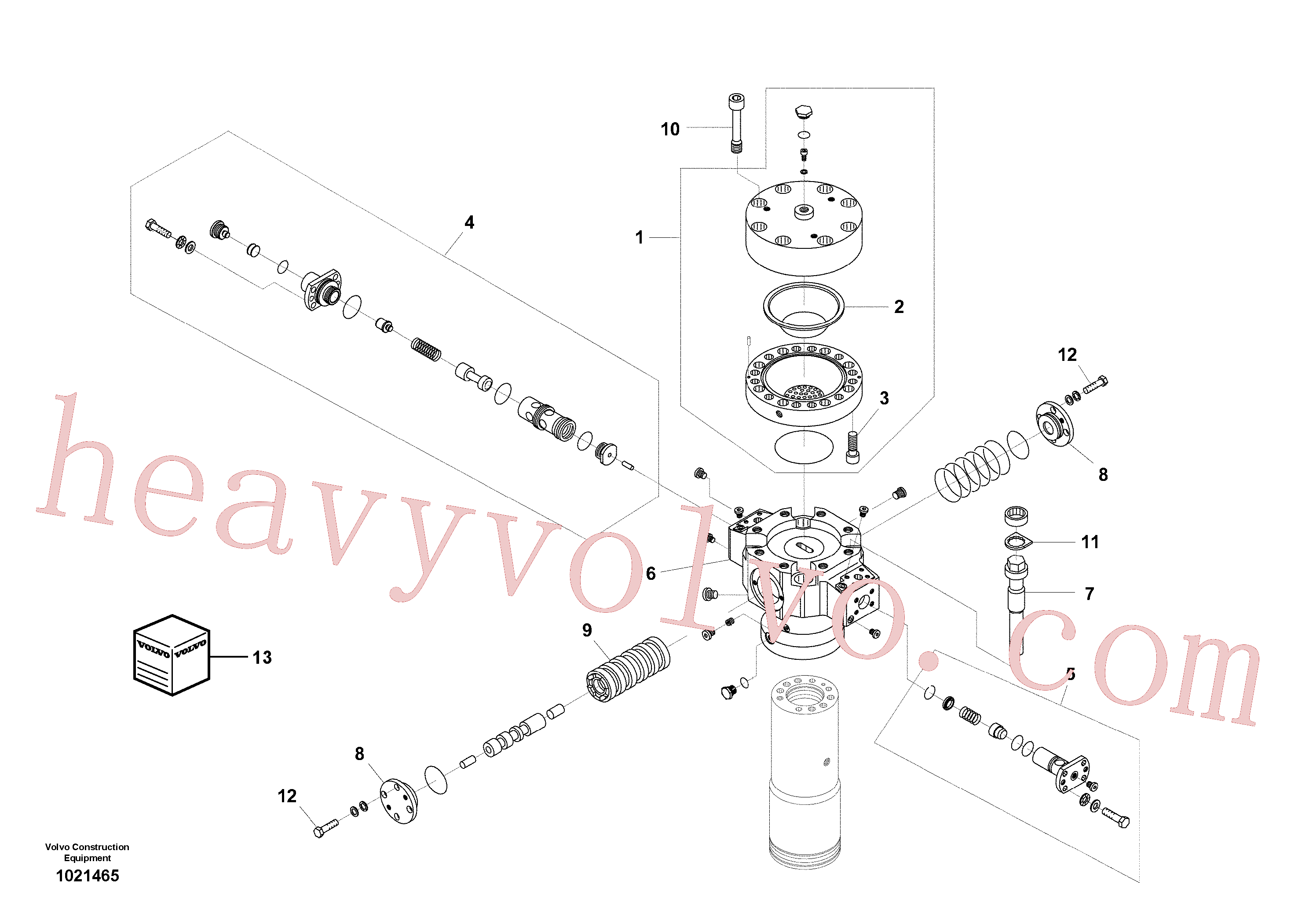 China Made VOE14534650 Locking plate parts for Volvo Excavator