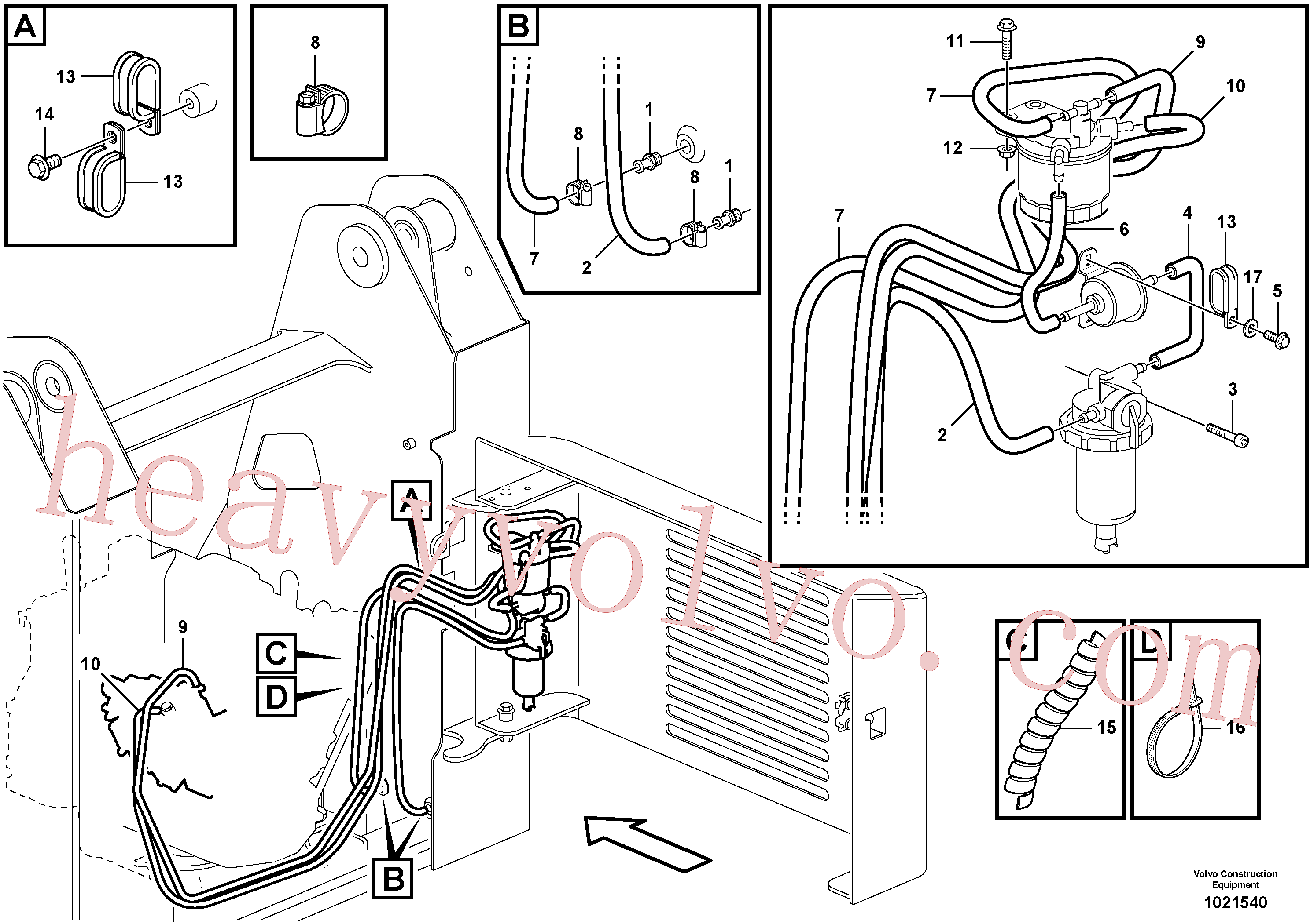 Wholesale VOE943469 Hose clamp for Volvo Excavator