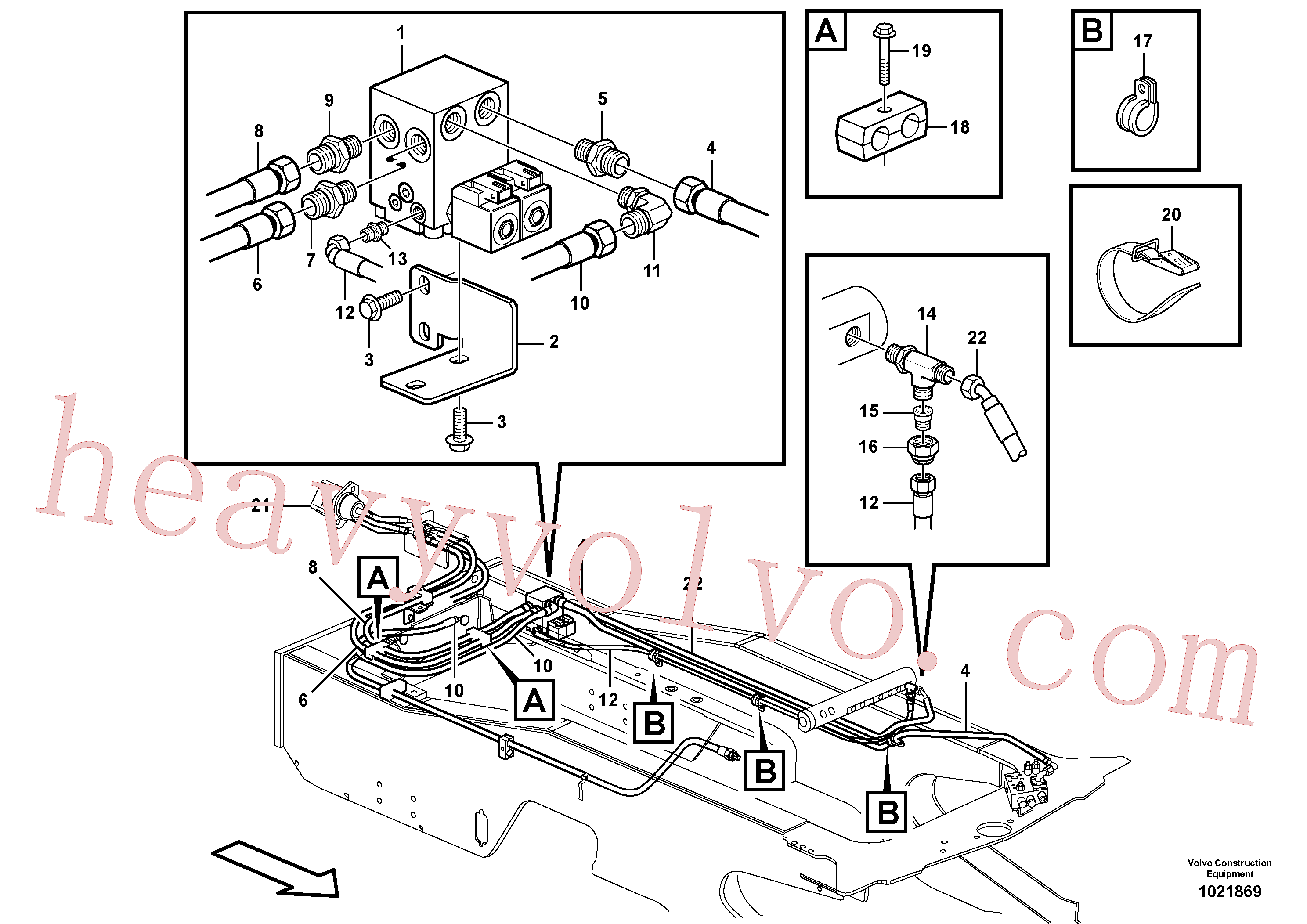 China Made VOE936148 Nipple parts for Volvo Excavator