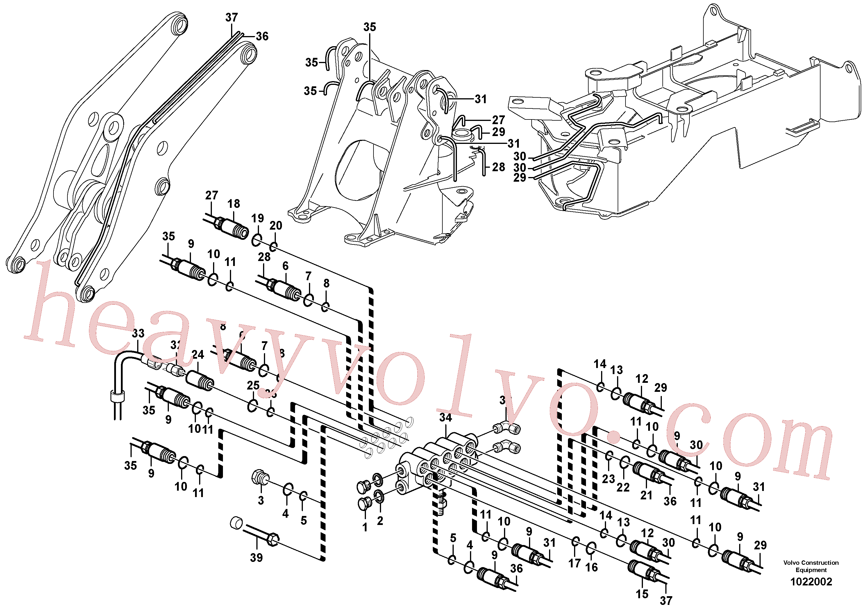 Volvo excavator part VOE11432340 Hose for sale