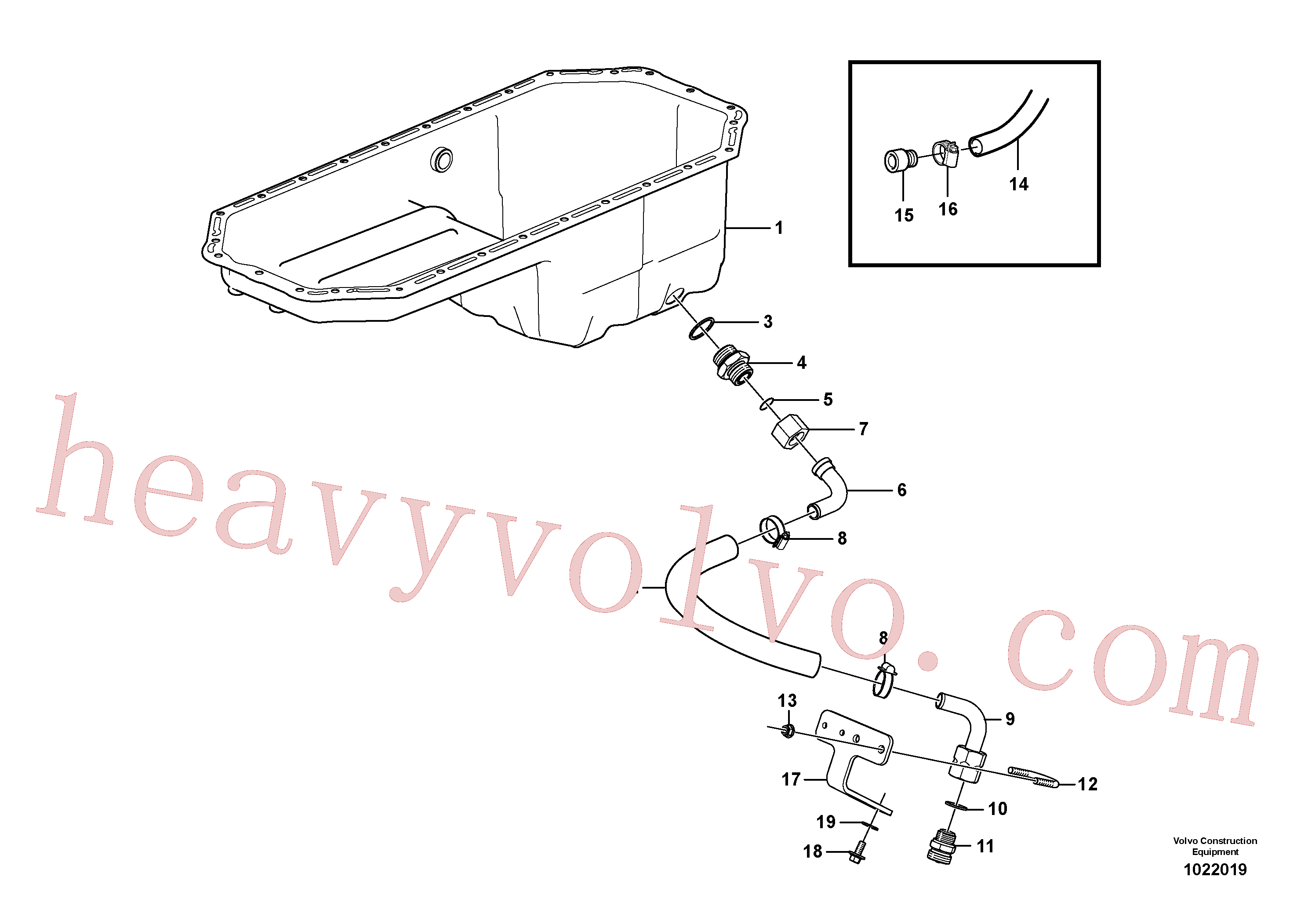 Volvo excavator part VOE11130269 Clamp for sale