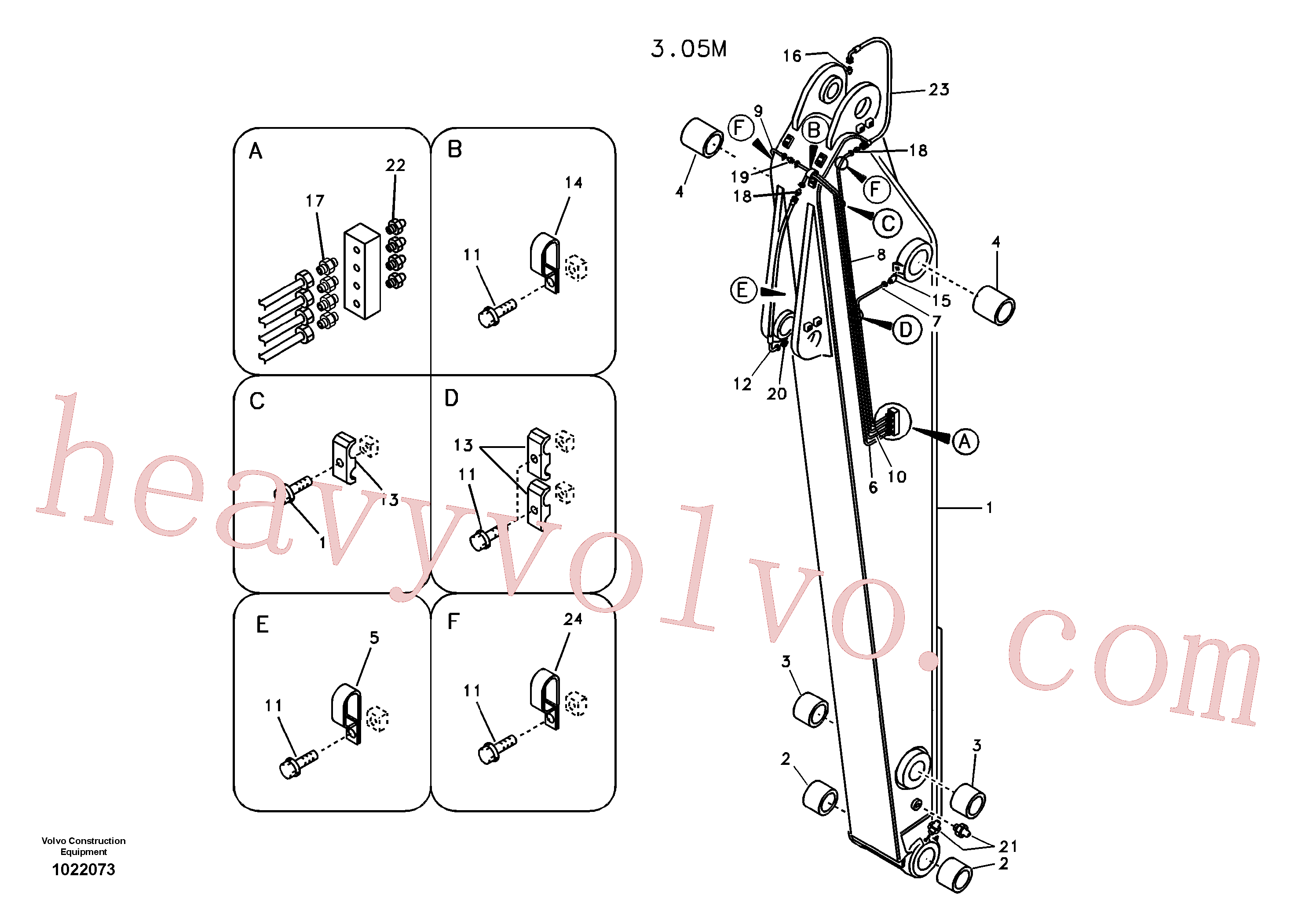 VOE14531988 Pipe for Volvo Excavator spare