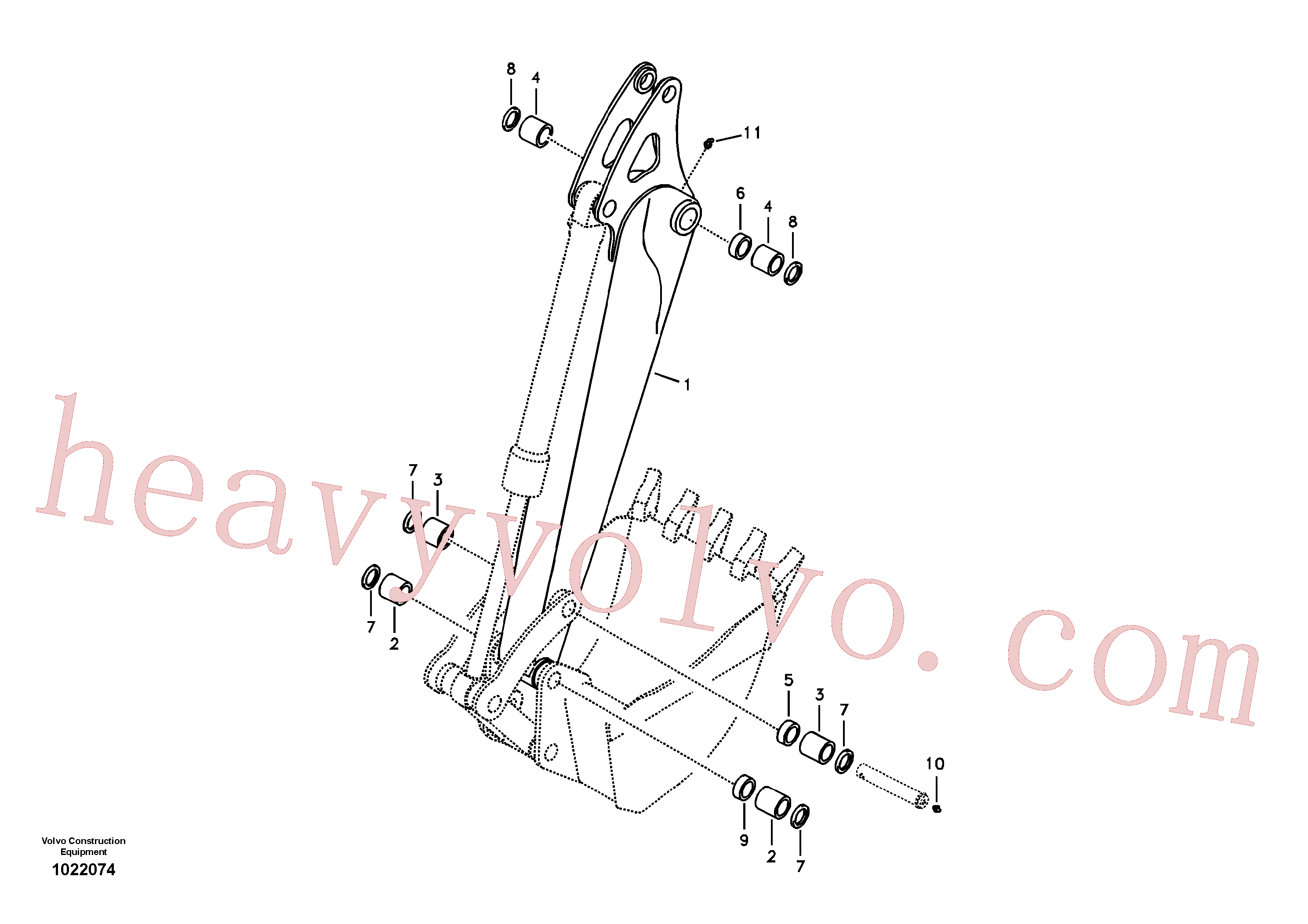 VOE14536698 Arm for Volvo Excavator spare