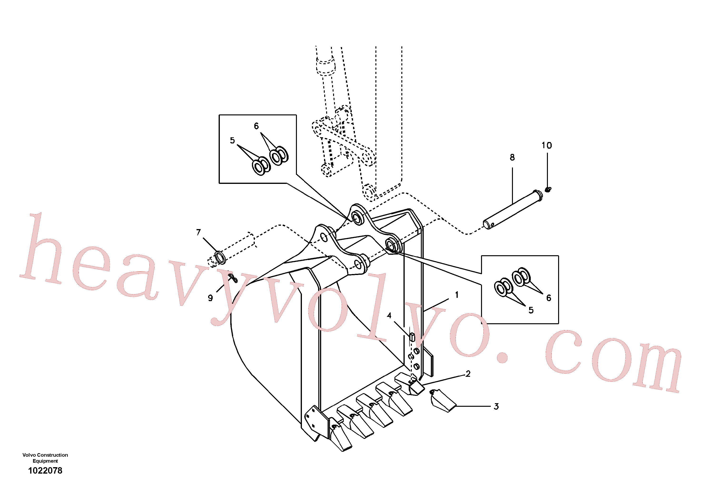 Volvo excavator part VOE14511868 Washer for sale