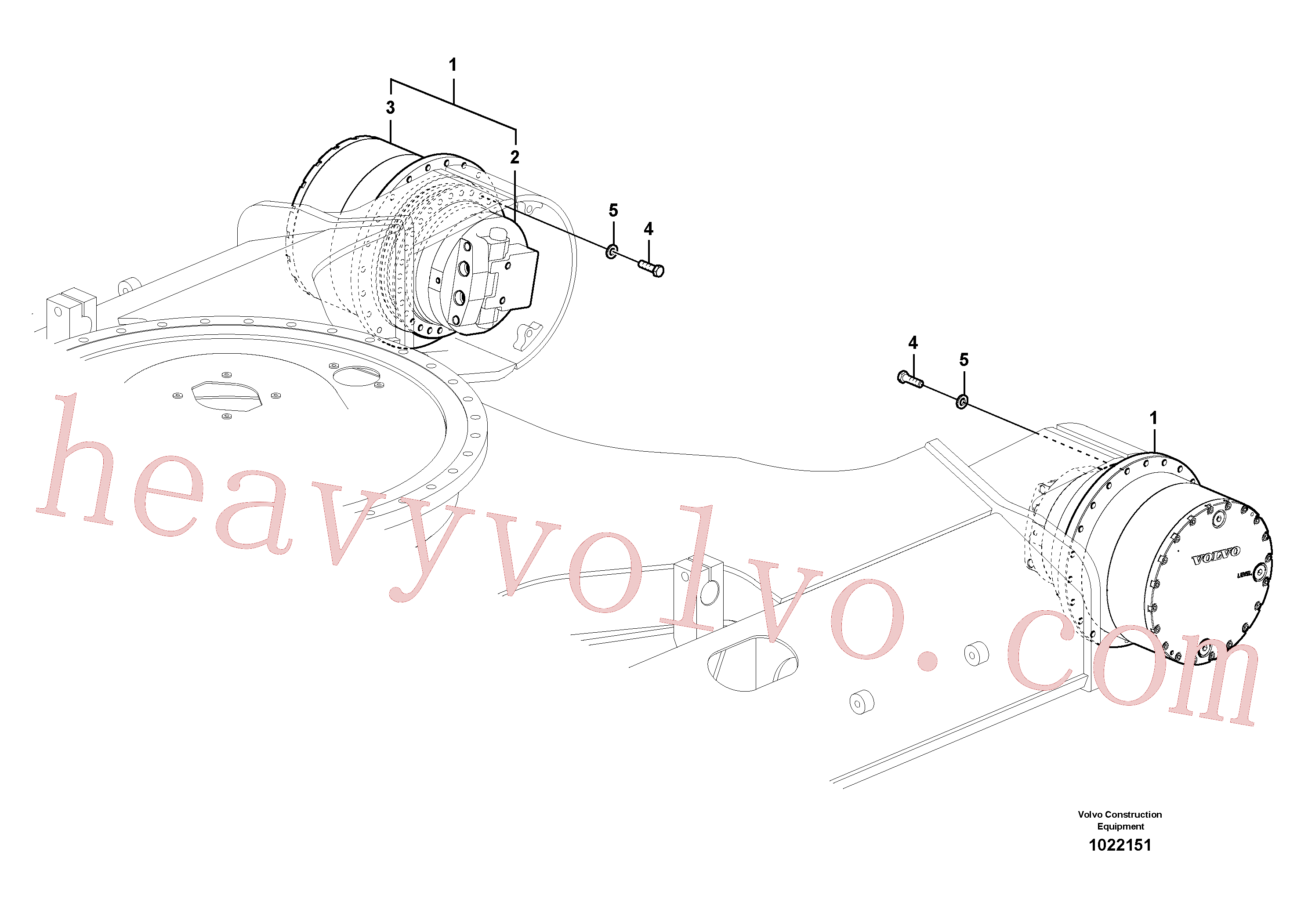 VOE14538547 Travel motor for Volvo Excavator Parts