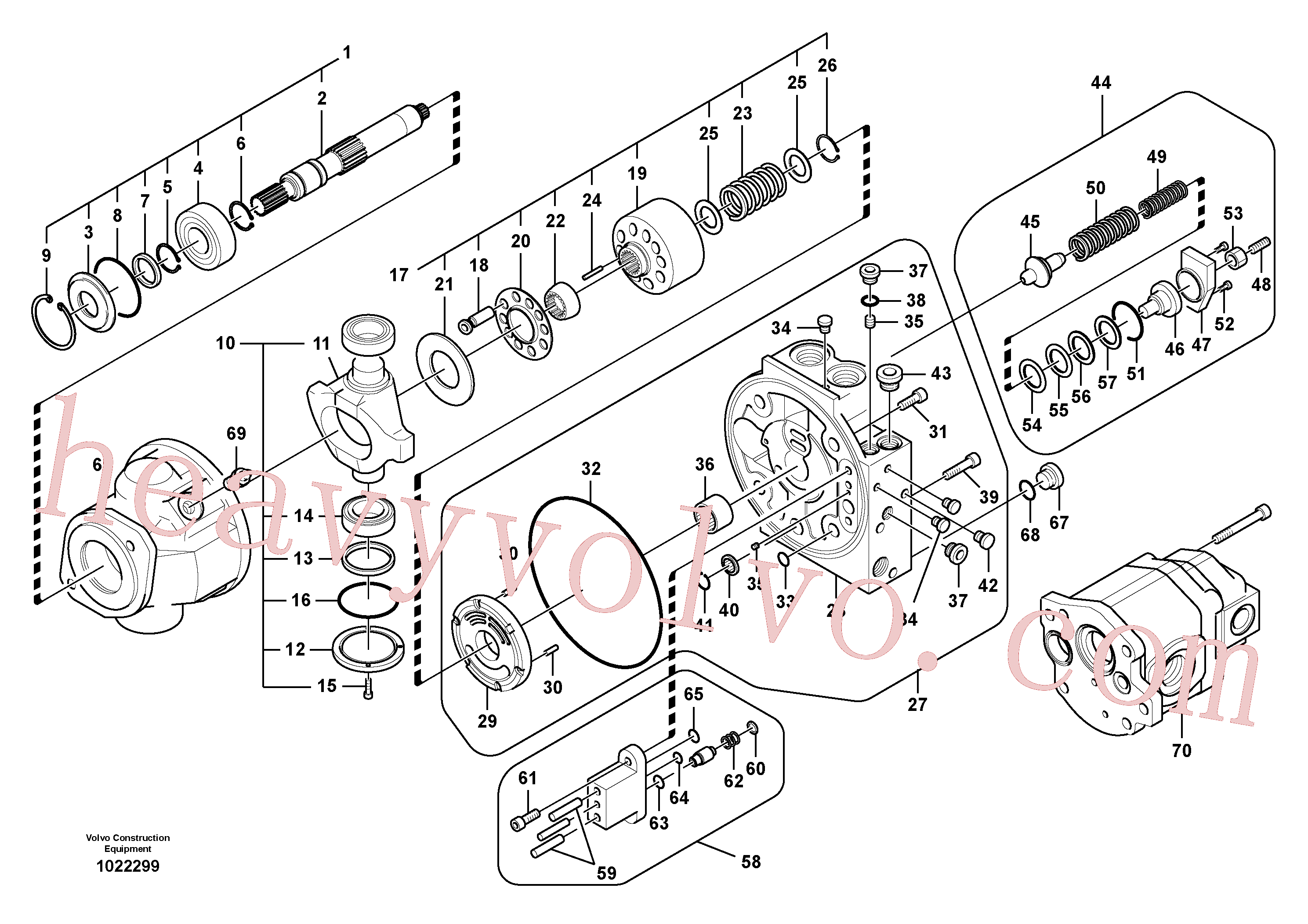 VOE14558377 Gear pump for Volvo Excavator Parts