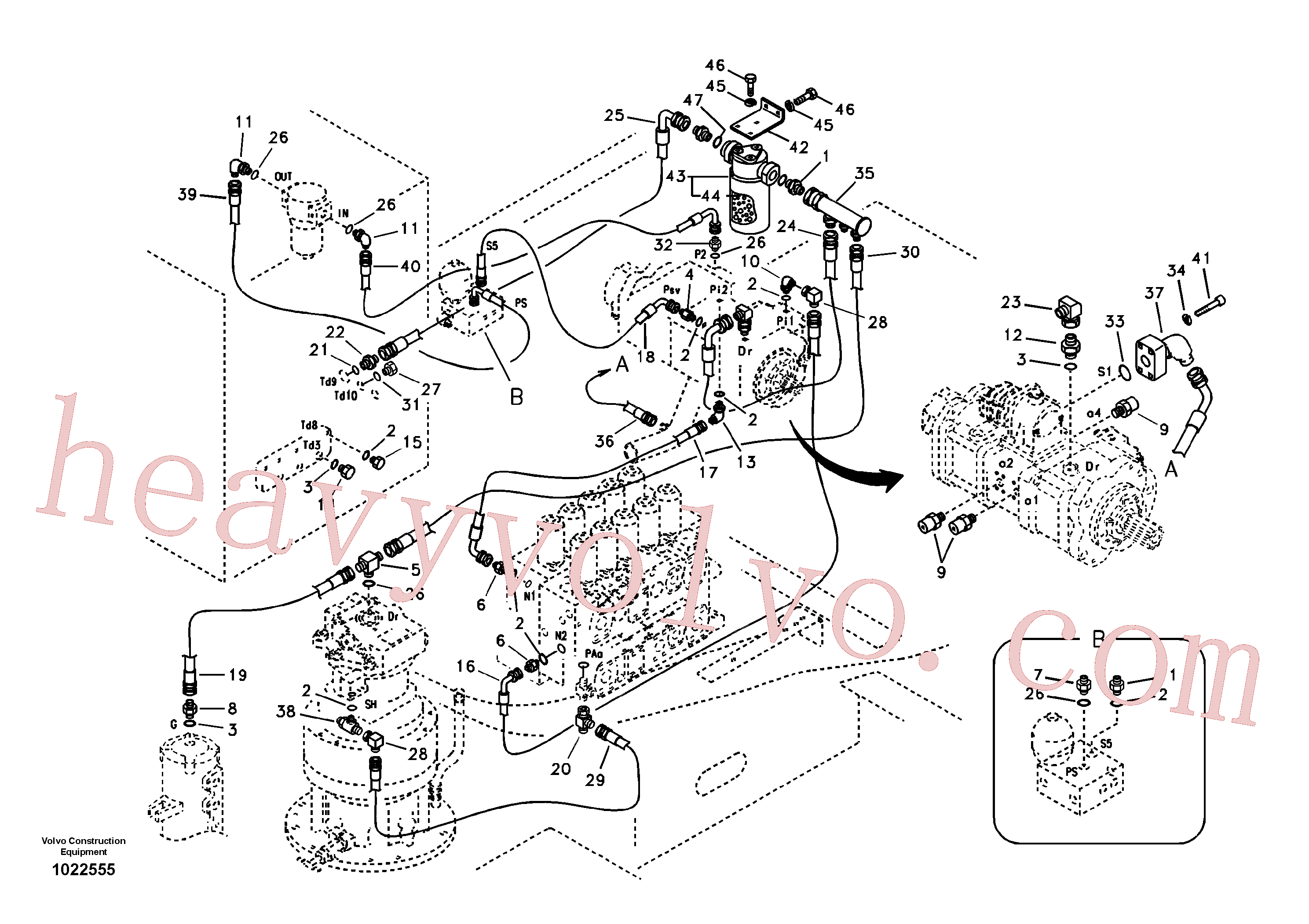 SA9451-05218 Hose assembly for Volvo Excavator spare