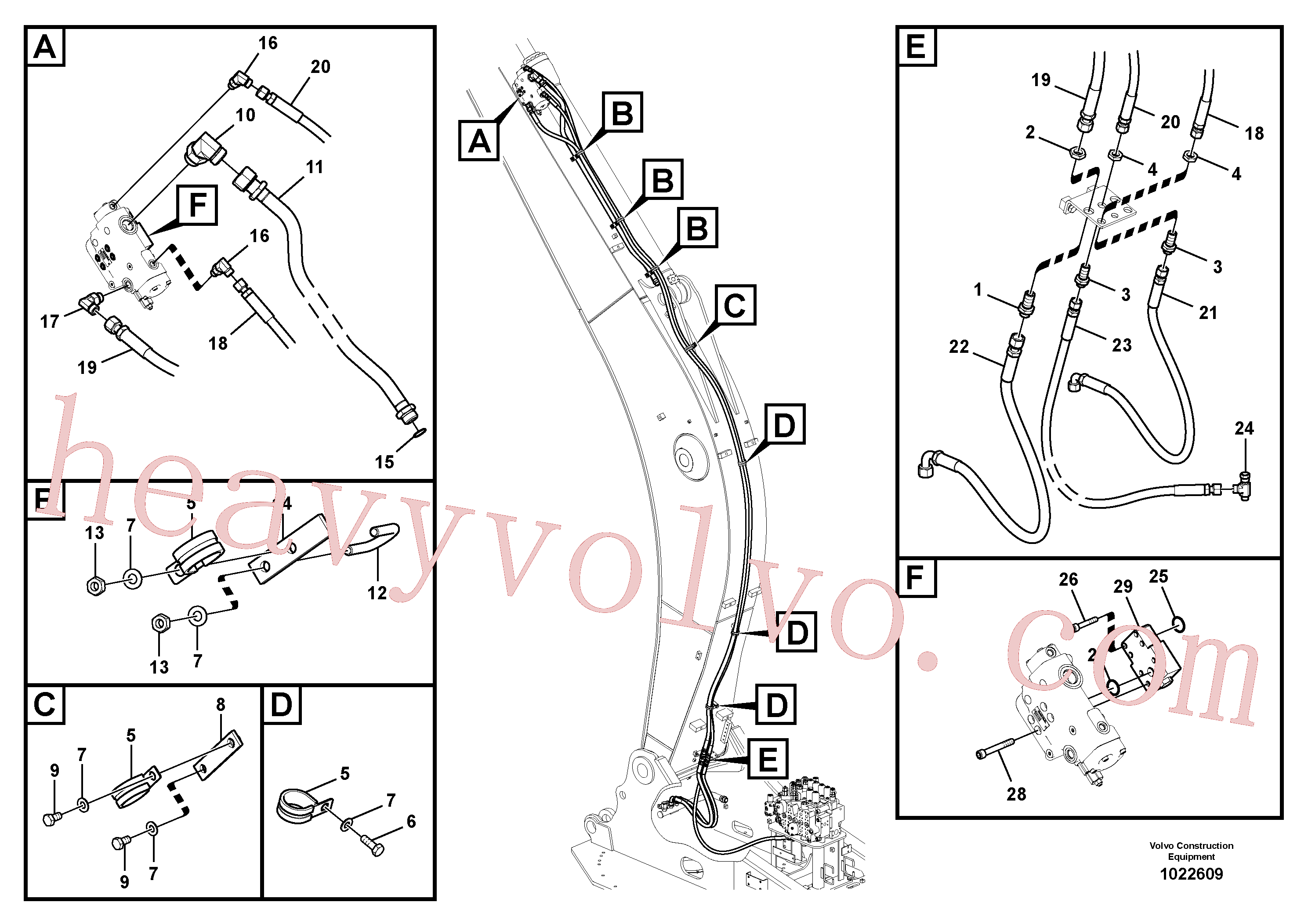 VOE14515381 Bracket for Volvo Excavator Parts