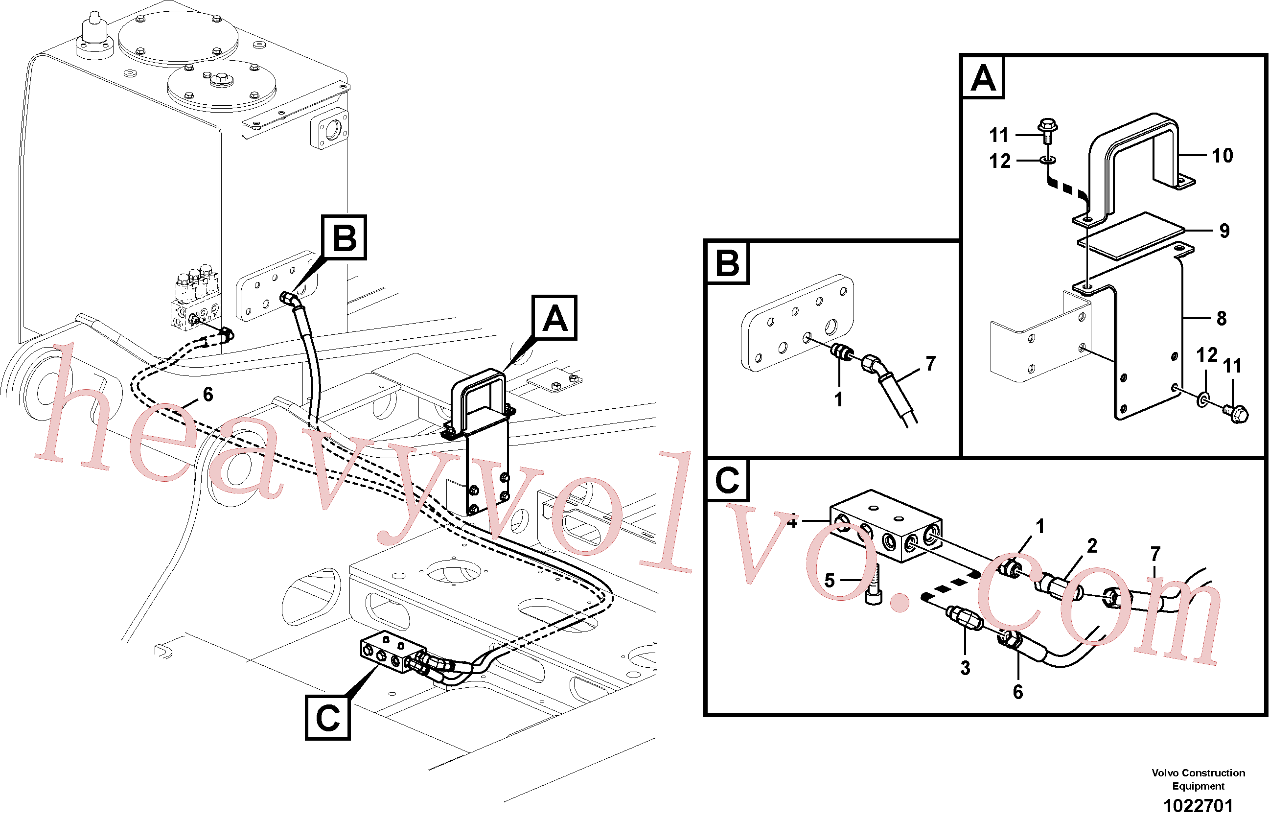 China Made VOE14555855 Block parts for Volvo Excavator