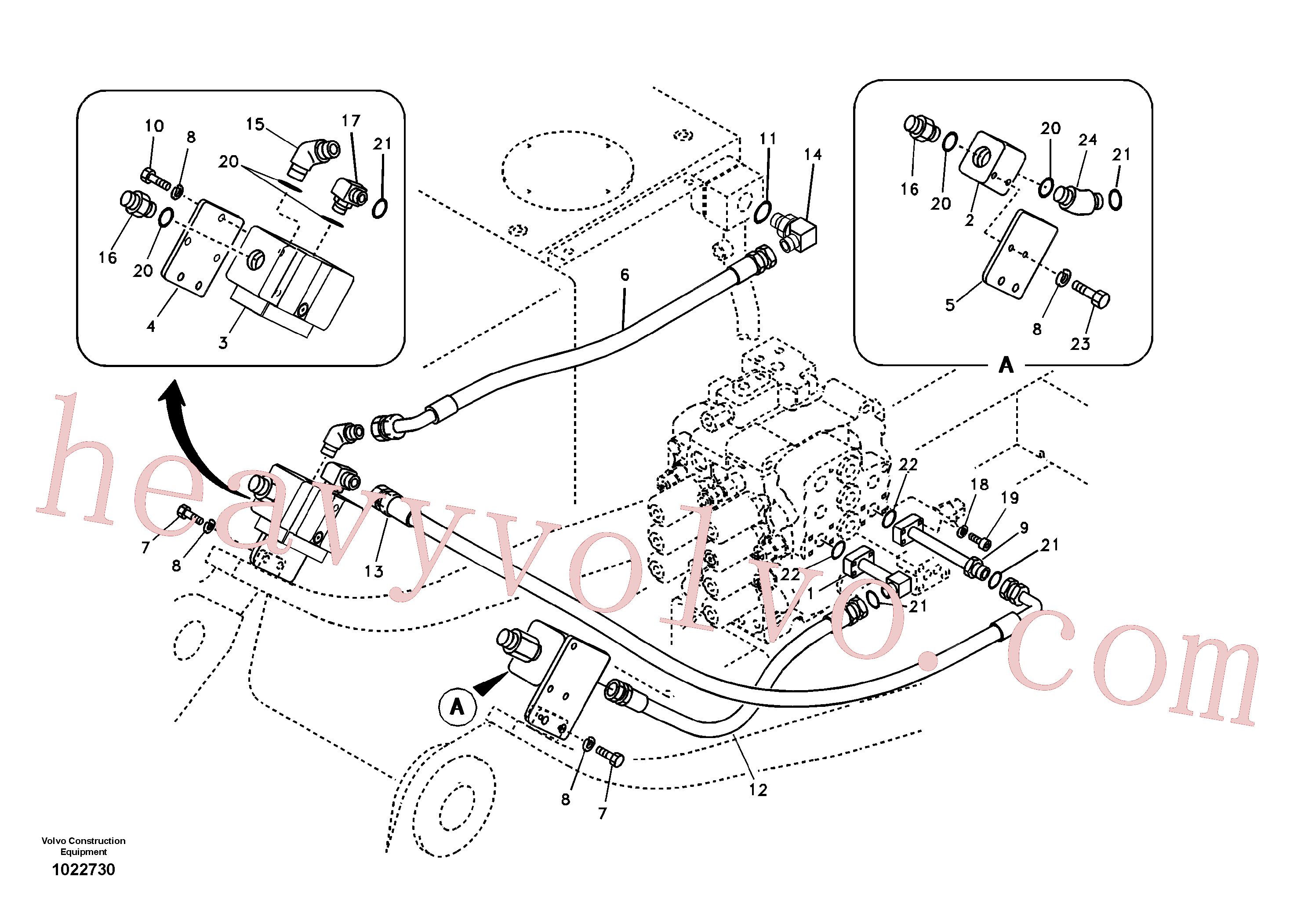 Volvo excavator part VOE14504524 Block for sale
