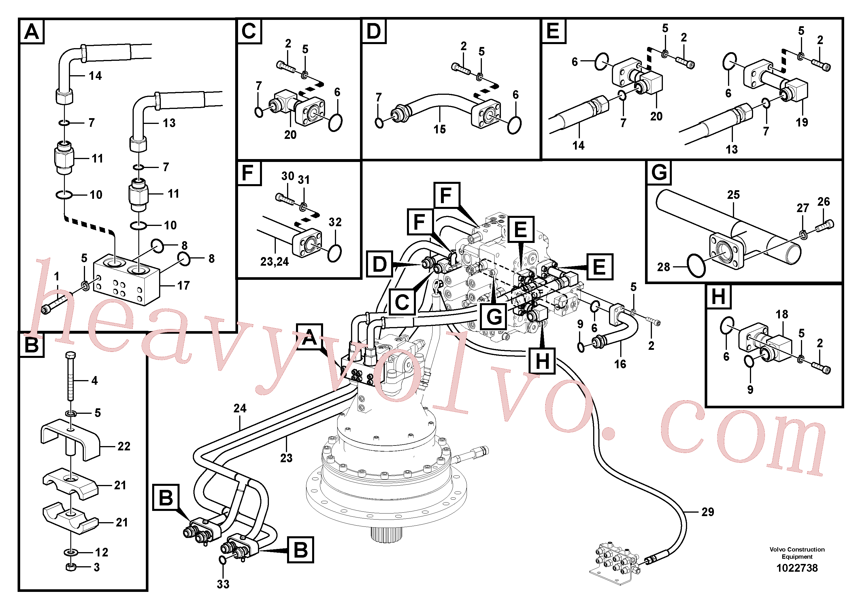 VOE14532986 Tube for Volvo Excavator spare
