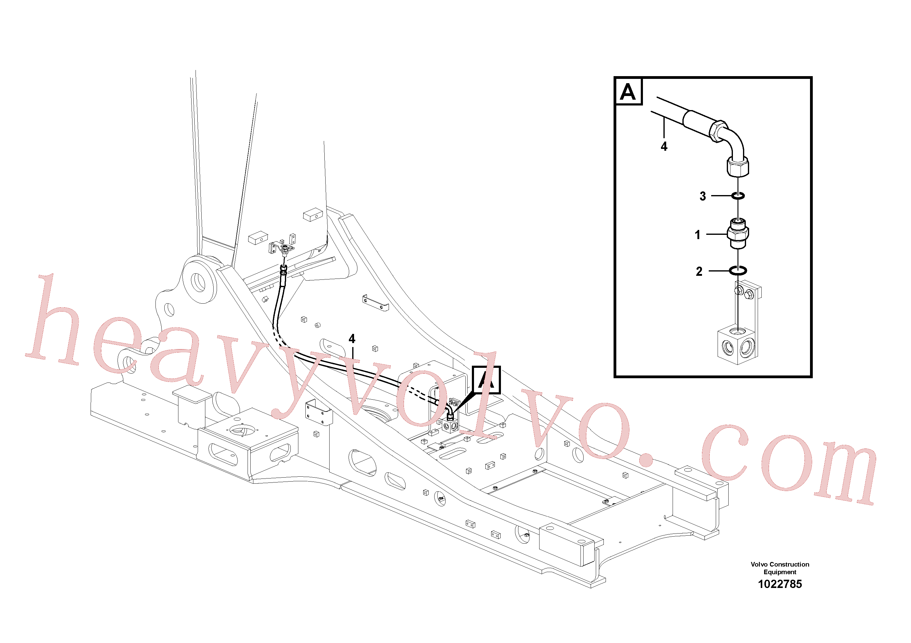 China Made SA9419-11010 Connector, Nipple parts for Volvo Excavator