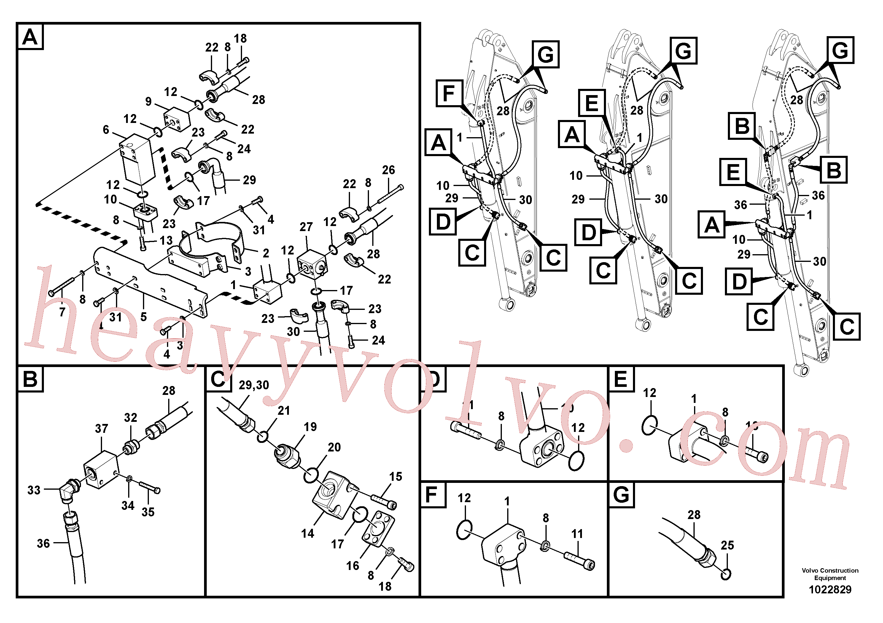 VOE14882102 Xtraflex/5000 for Volvo Excavator spare