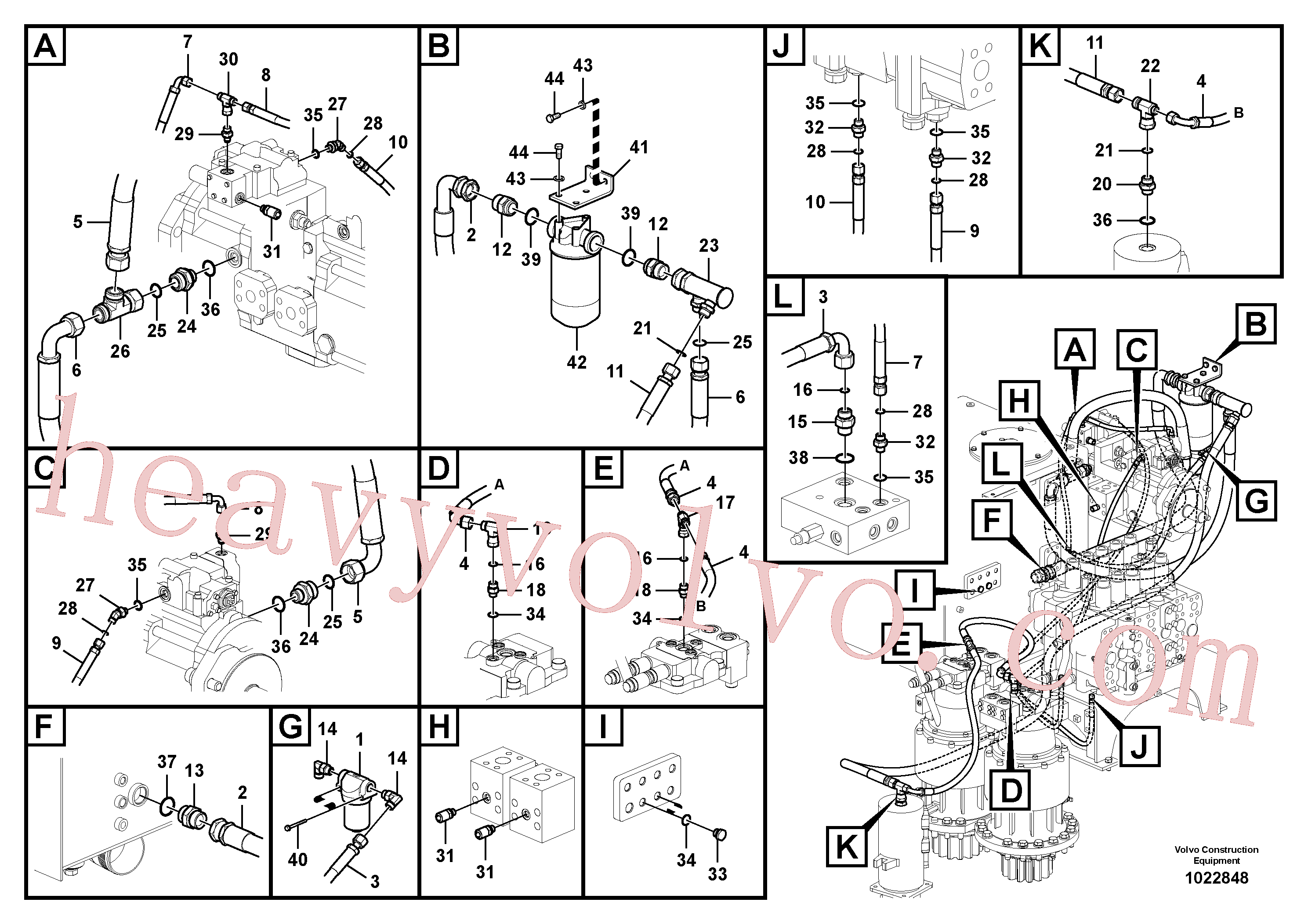 Wholesale PJ5471037 Hose assembly for Volvo Excavator
