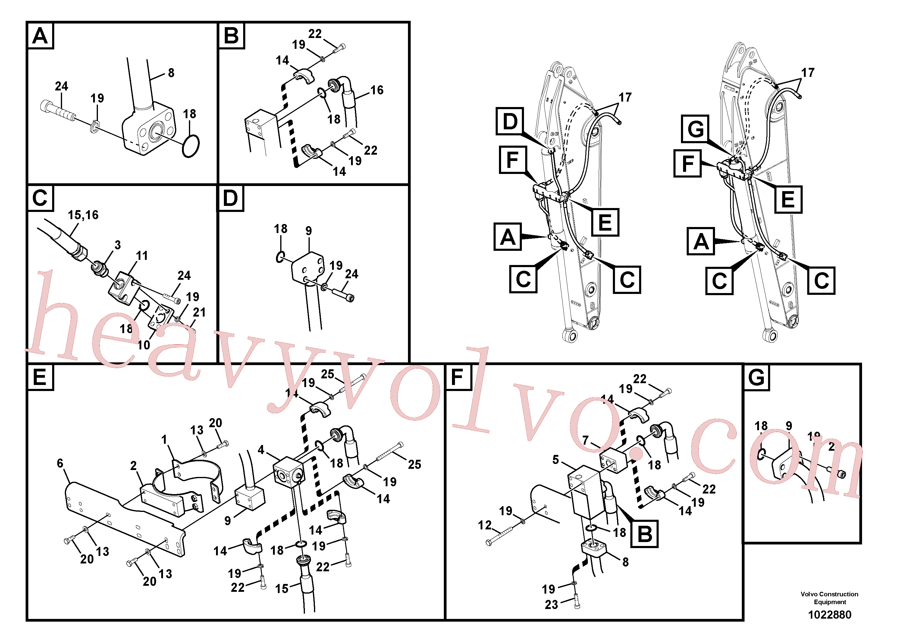 VOE14534019 Pipe for Volvo Excavator spare