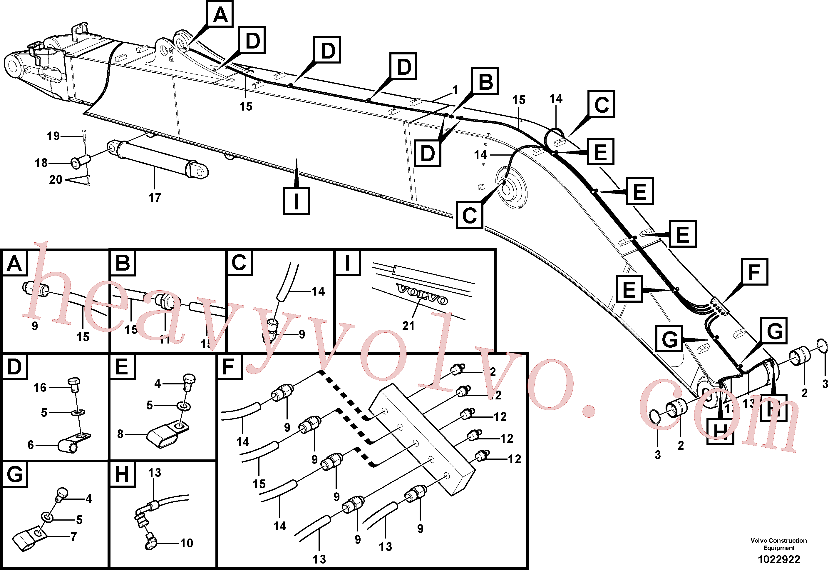China Made VOE14606860 Body parts for Volvo Excavator