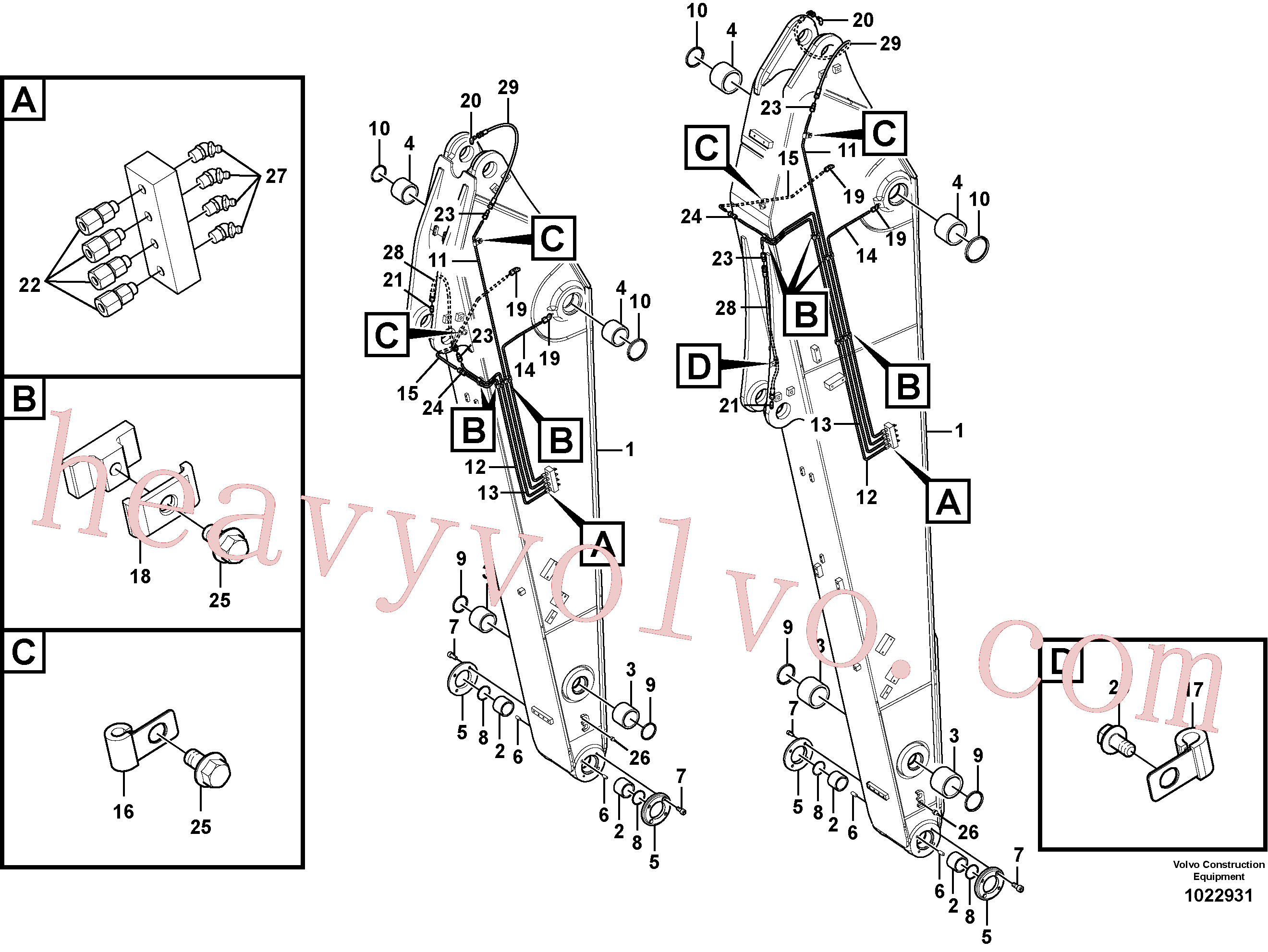 VOE14550824 Nipple for Volvo Excavator spare