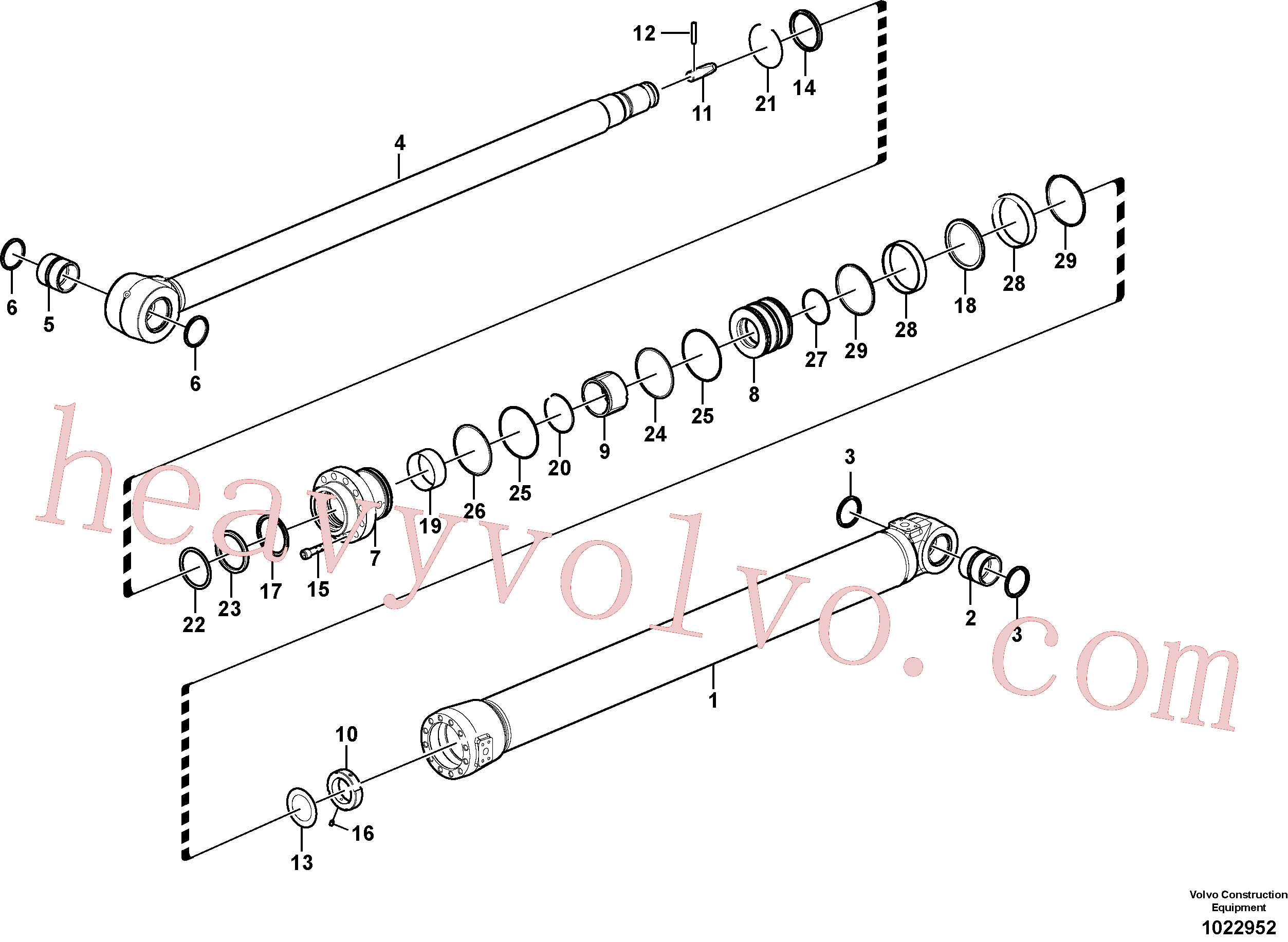 Volvo VOE14884730 Piston seal aftermarket part for sale