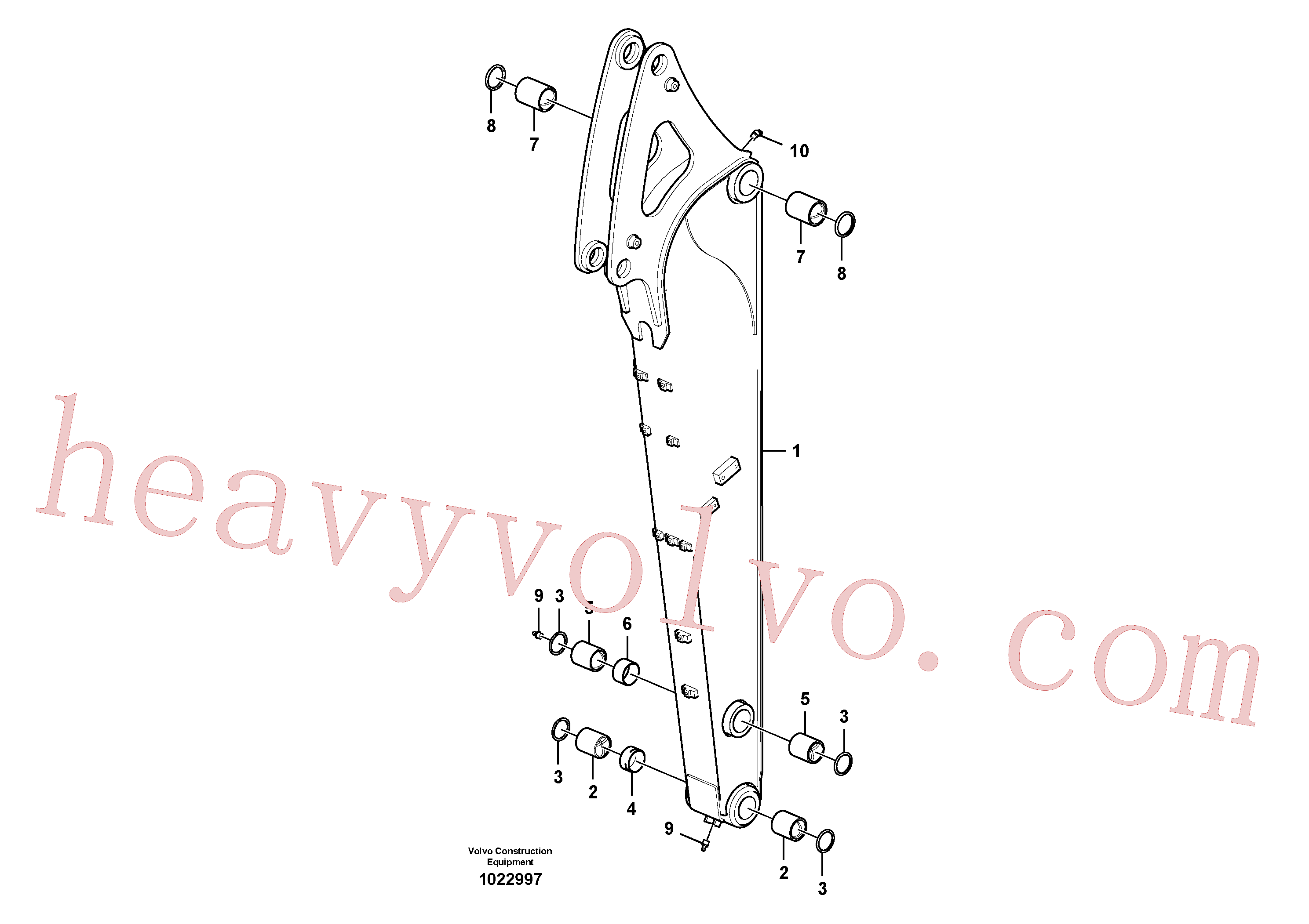 Volvo excavator part VOE14705161 Arm for sale