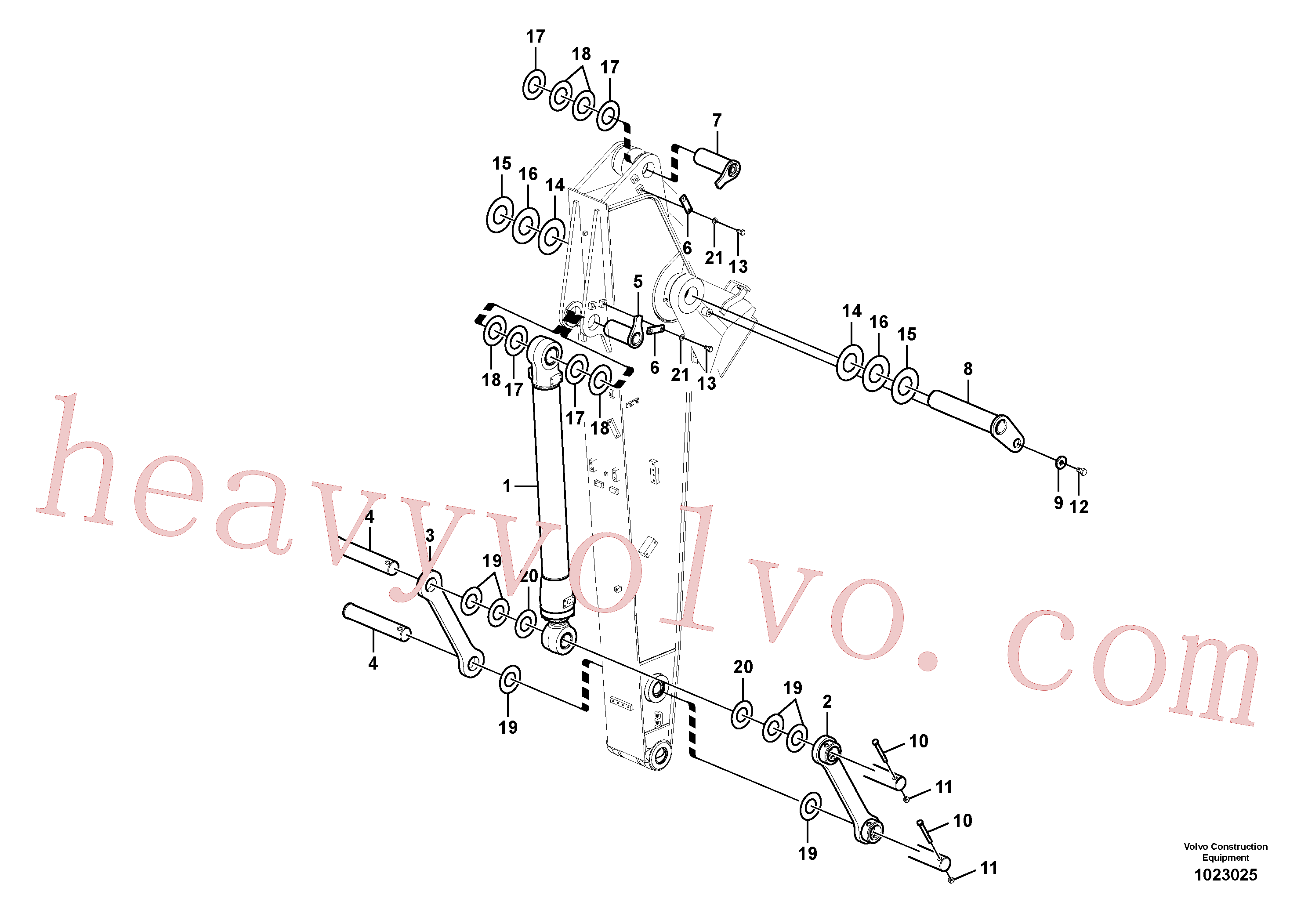 VOE14377926 Washer for Volvo Excavator Parts