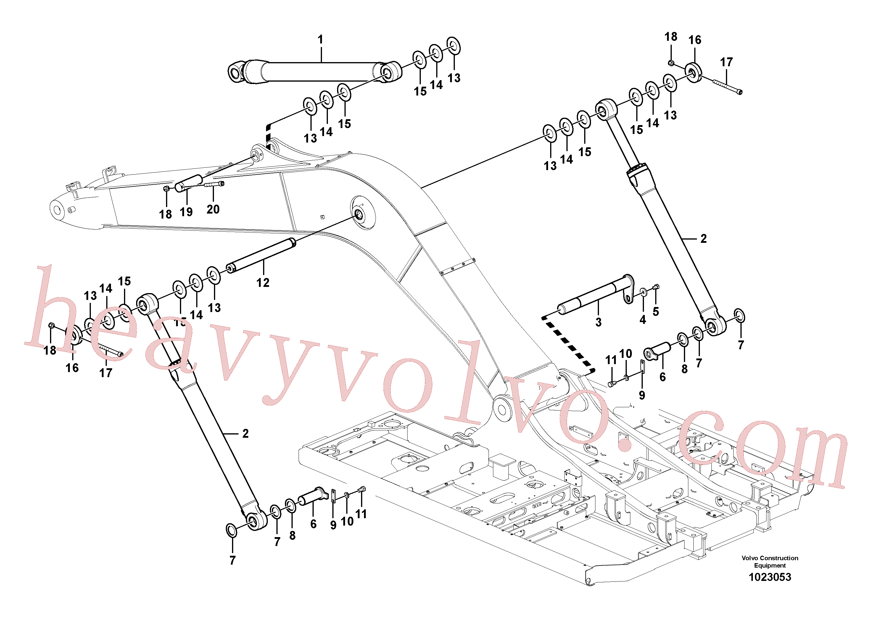 VOE14377926 Washer for Volvo Excavator Parts