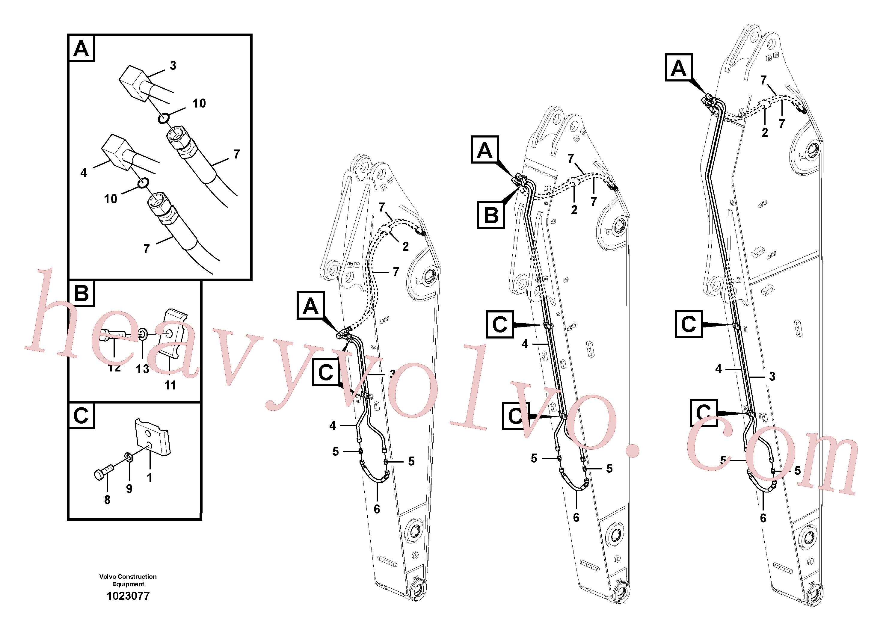 VOE14678058 Pipe for Volvo Excavator Parts