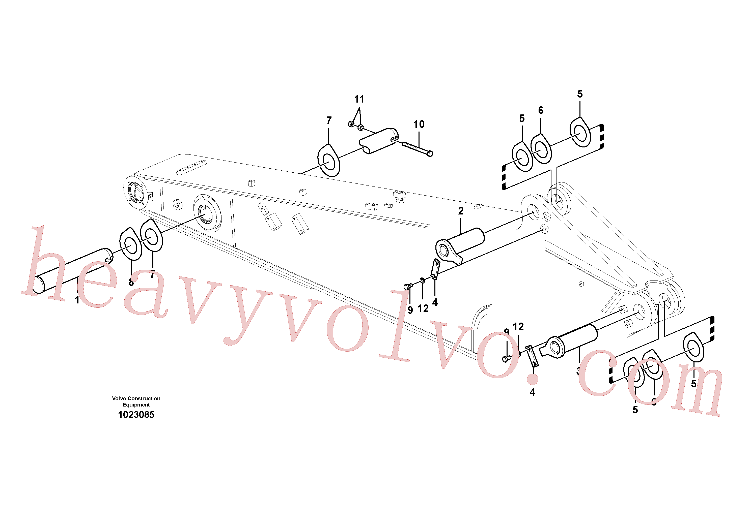 Volvo excavator part VOE14543190 Pin for sale