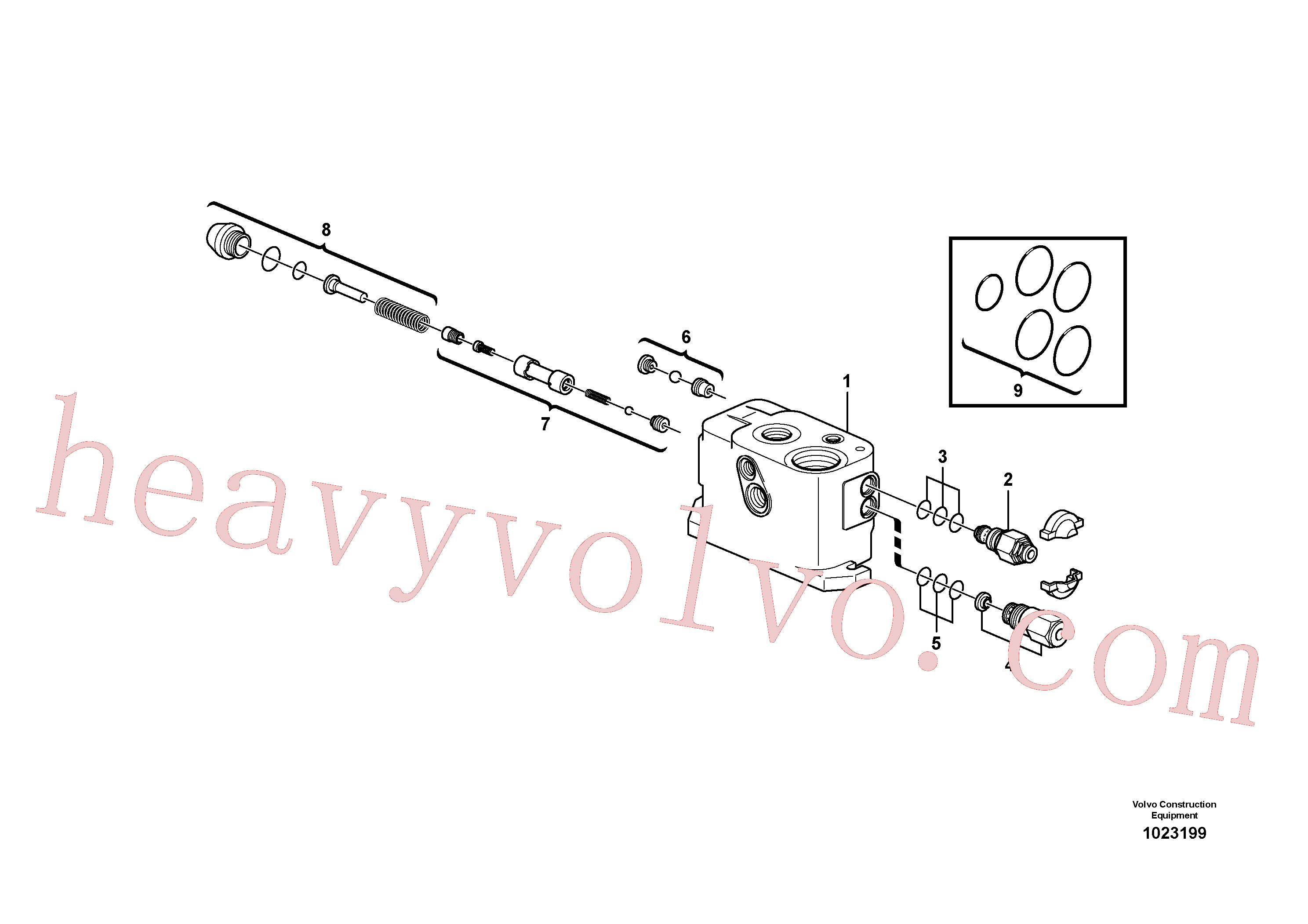 PJ7417731 Flow adjuster valve for Volvo Excavator spare