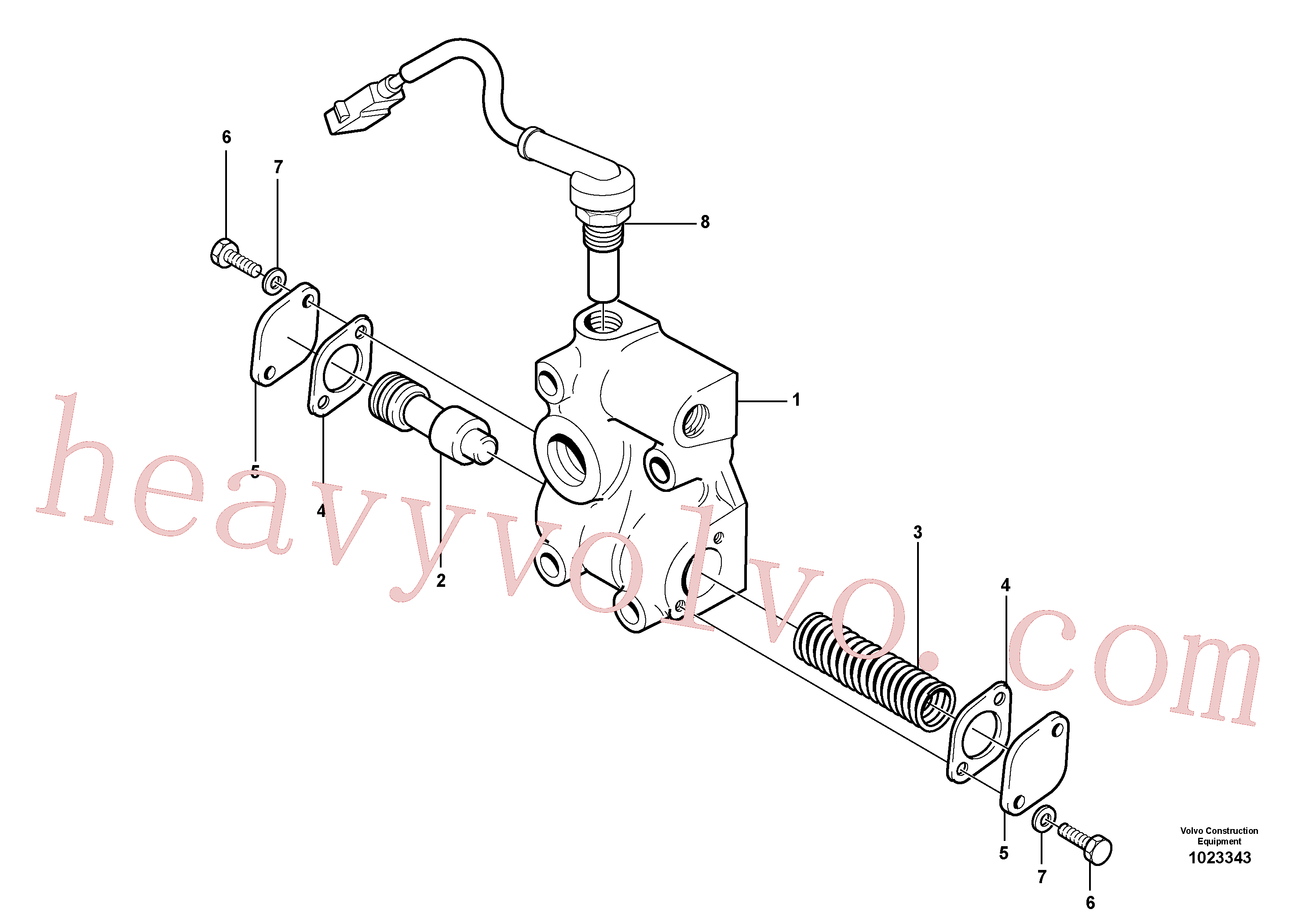 China Made VOE98430607 Washer, Spring Washer parts for Volvo Excavator