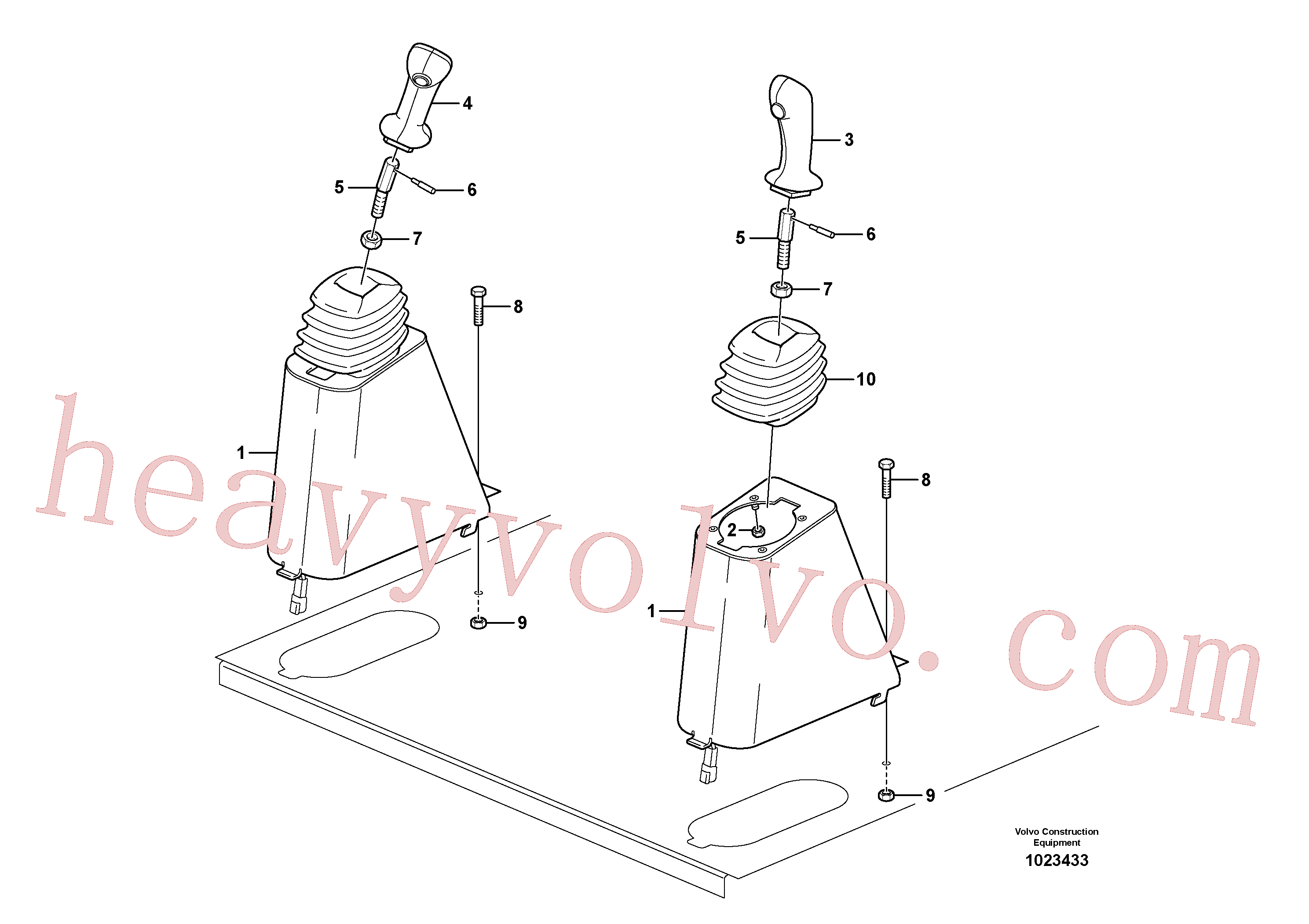 VOE11851094 Control handle for Volvo Excavator spare