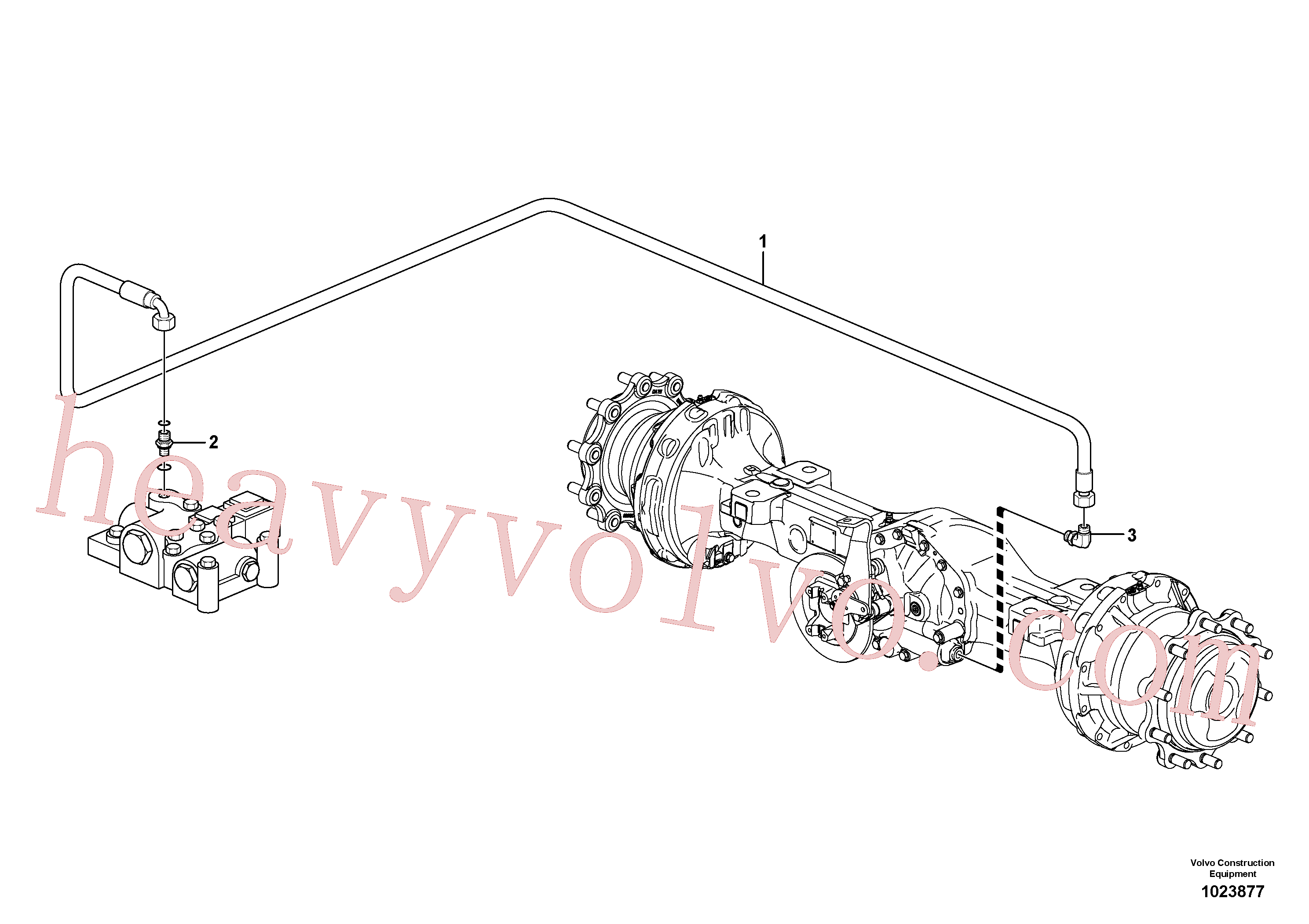 VOE937577 Hose assembly for Volvo Excavator Parts