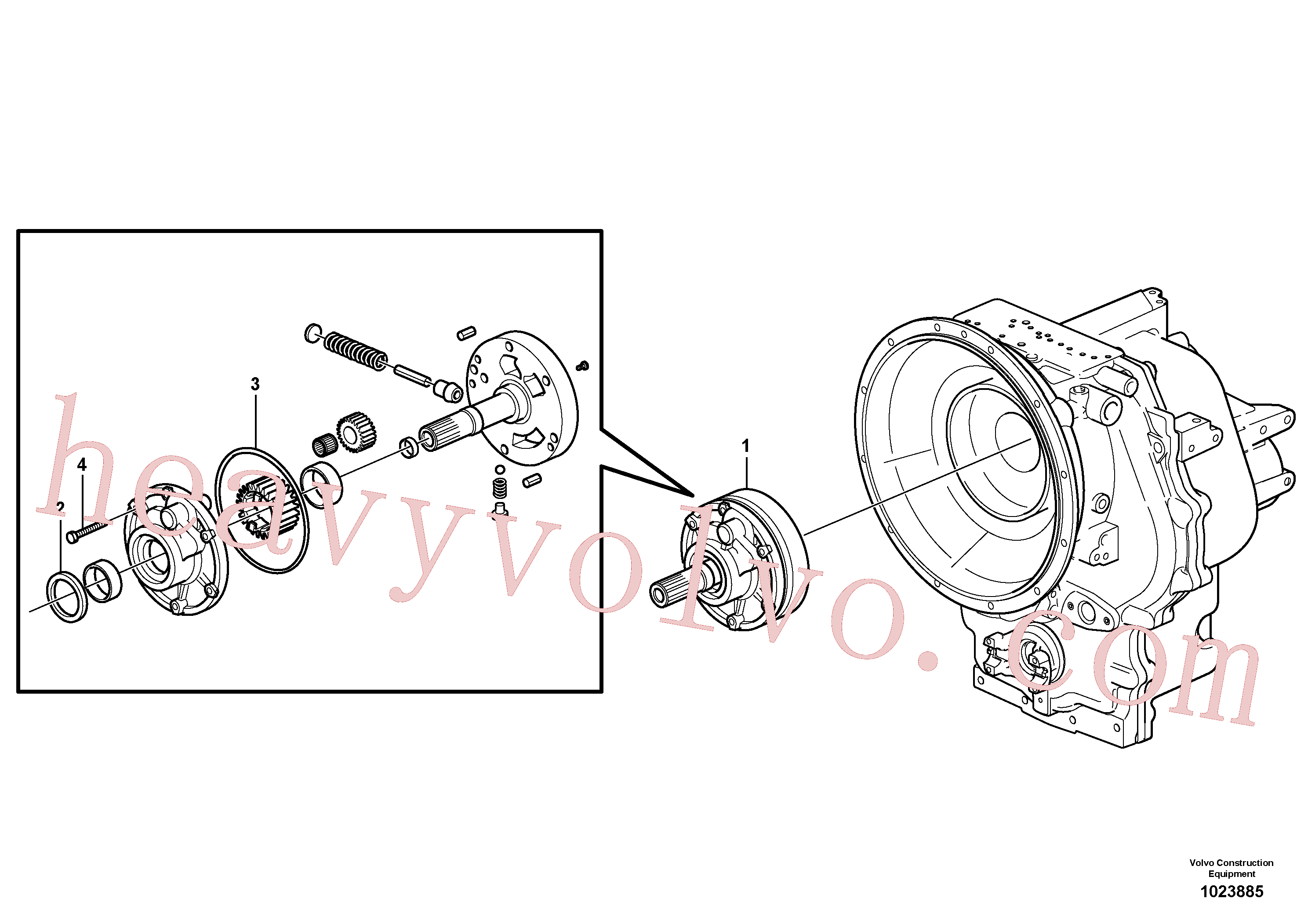 VOE947542 Flange screw for Volvo Excavator Parts