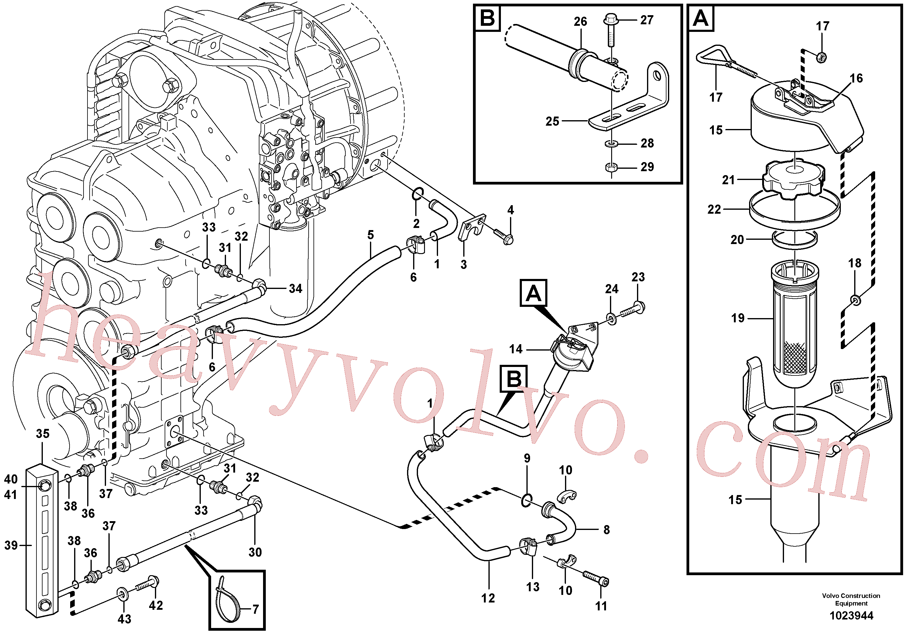Volvo excavator part VOE965556 Bracket for sale