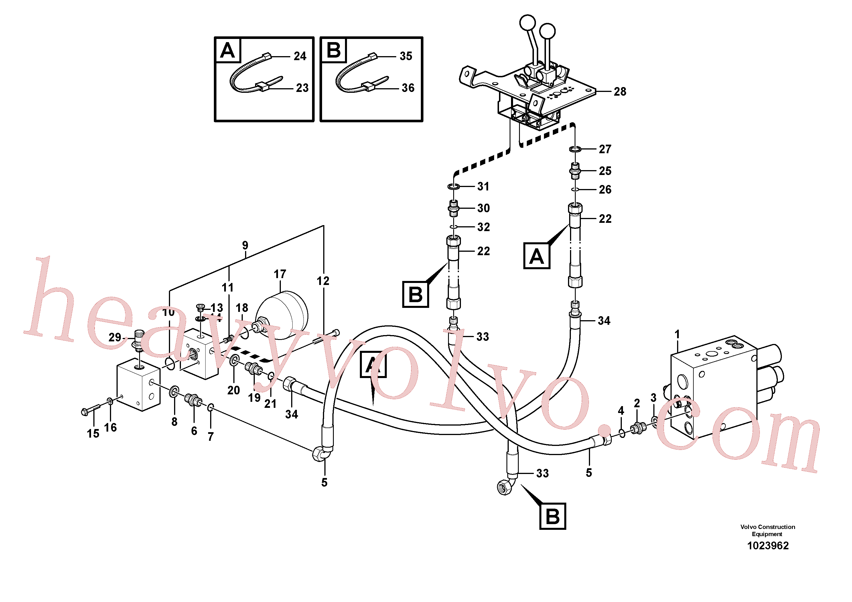 VOE4881458 Marking sleeve for Volvo Excavator spare