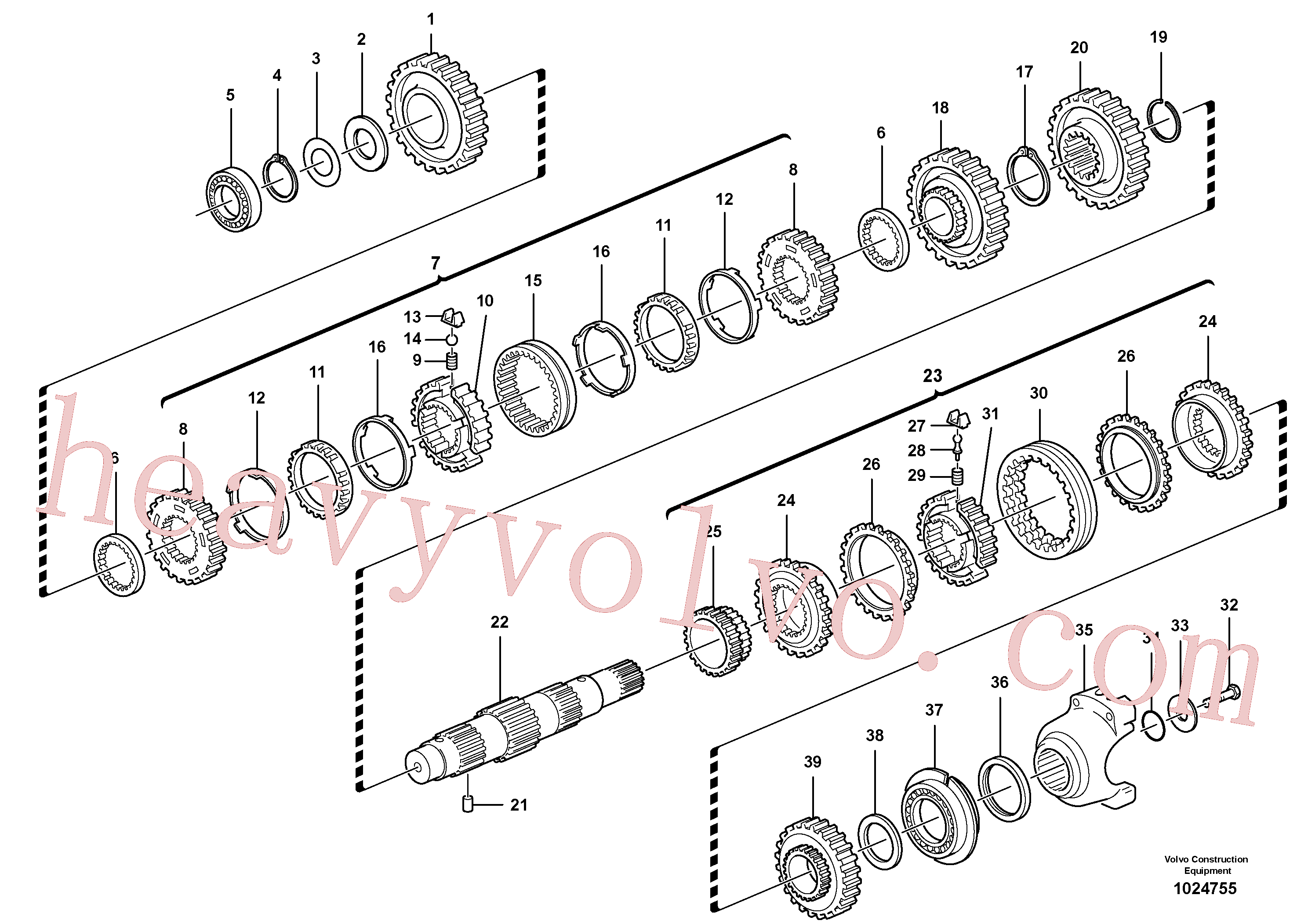 Volvo excavator part VOE11709126 Ball for sale