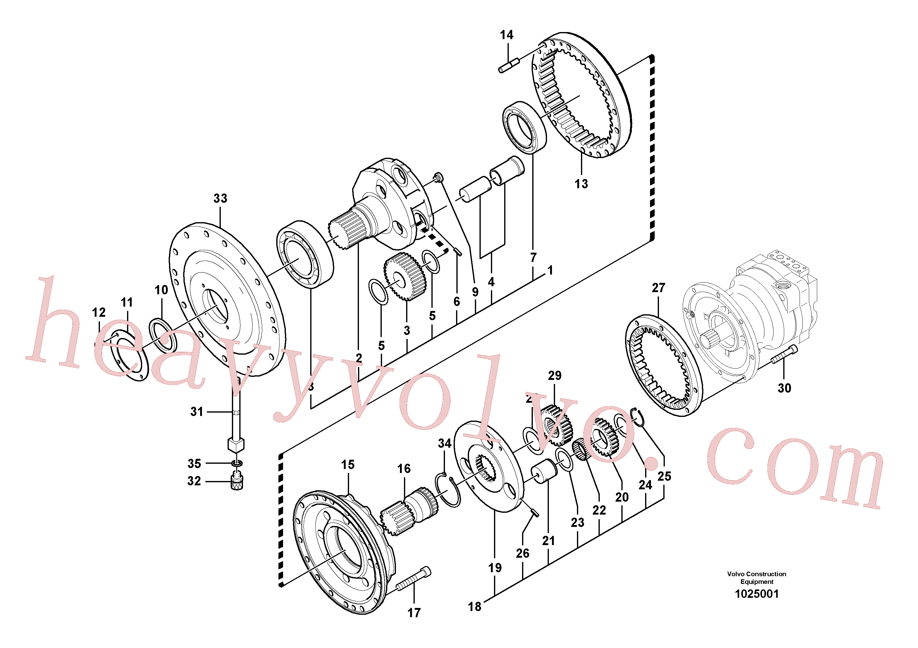 SA7118-34480 Washer for Volvo Excavator spare