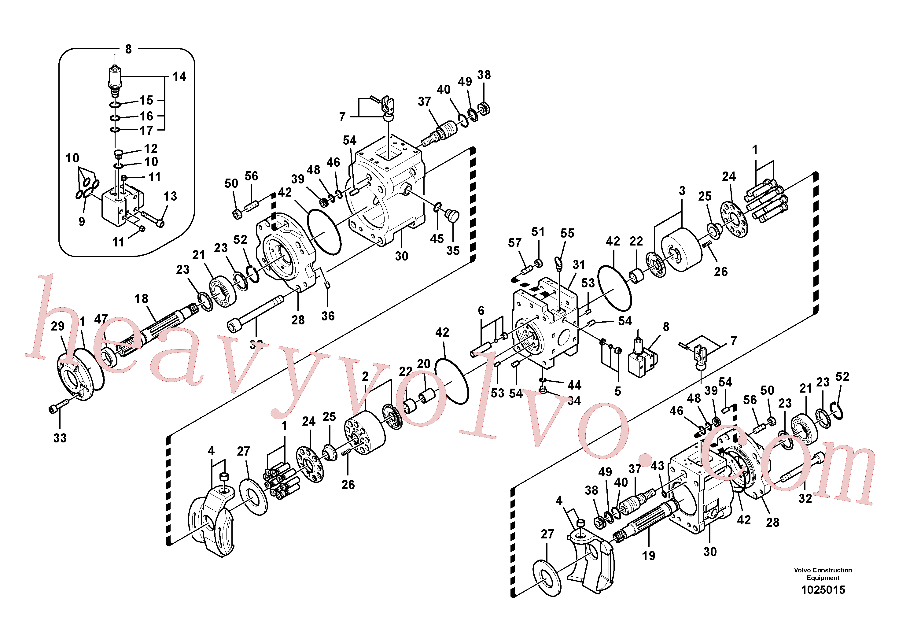 VOE14550189 Cylinder for Volvo Excavator spare