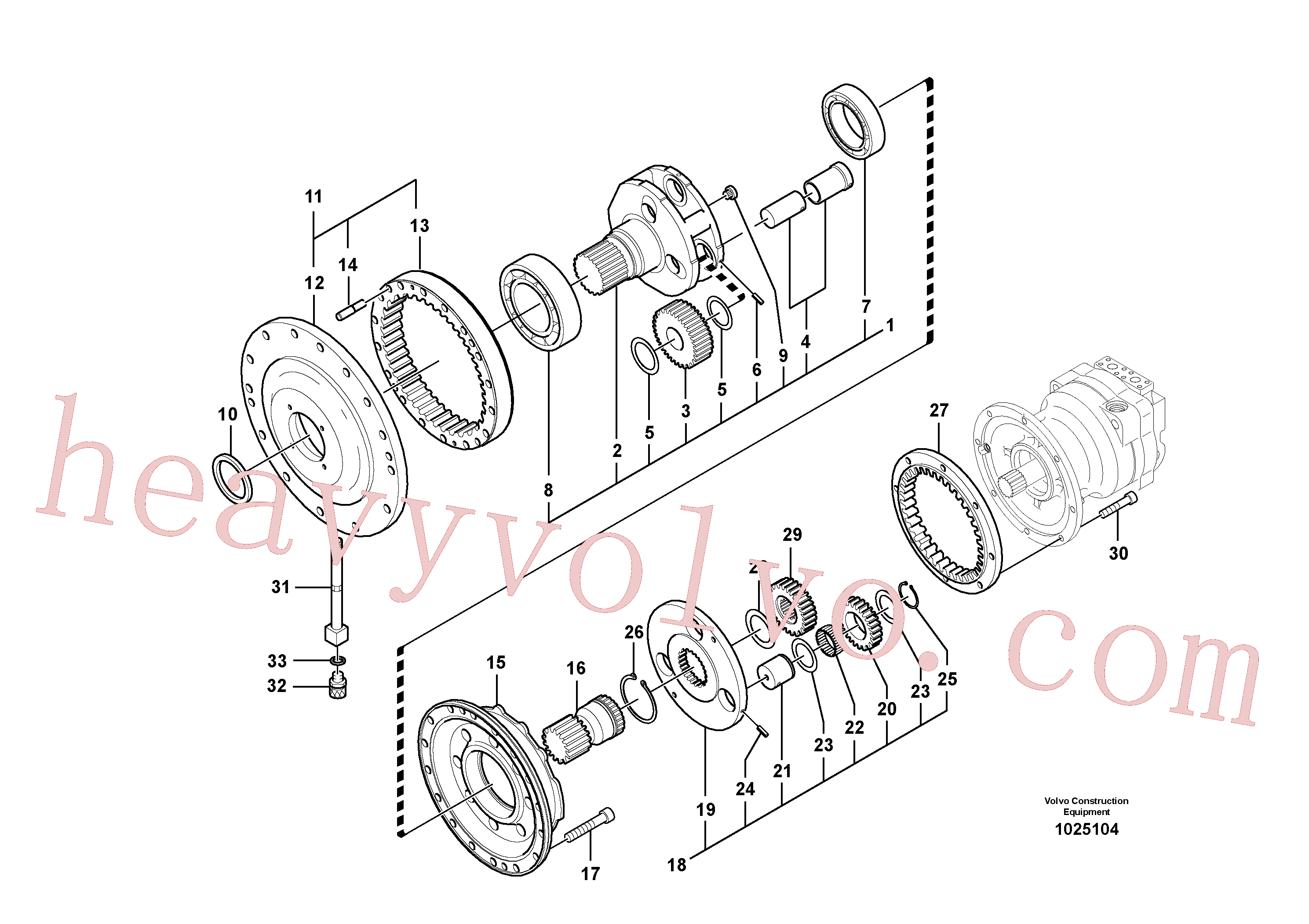 SA7118-34480 Washer for Volvo Excavator spare
