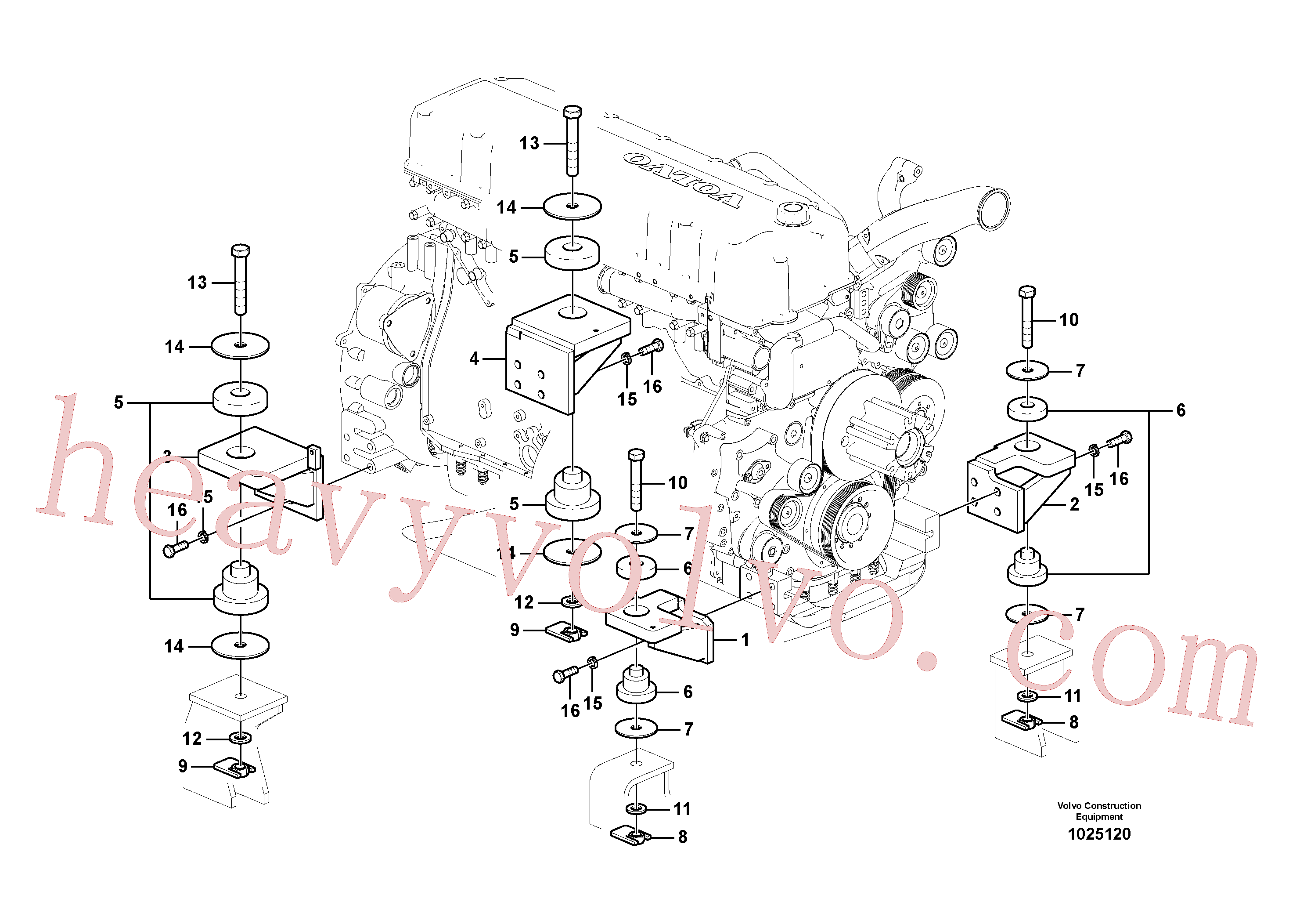 SA9011-22423 Hexagon screw for Volvo Excavator Parts