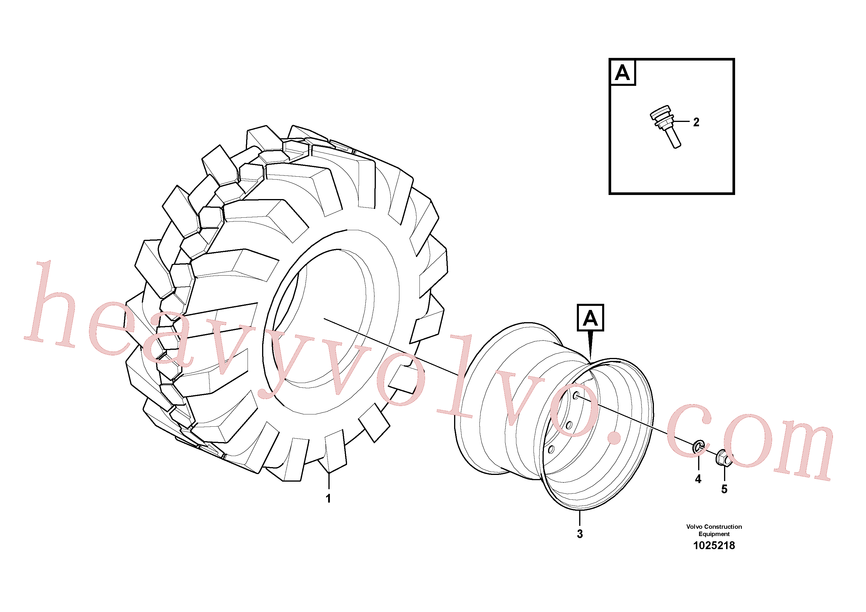 Volvo excavator part VOE14375481 Nut for sale