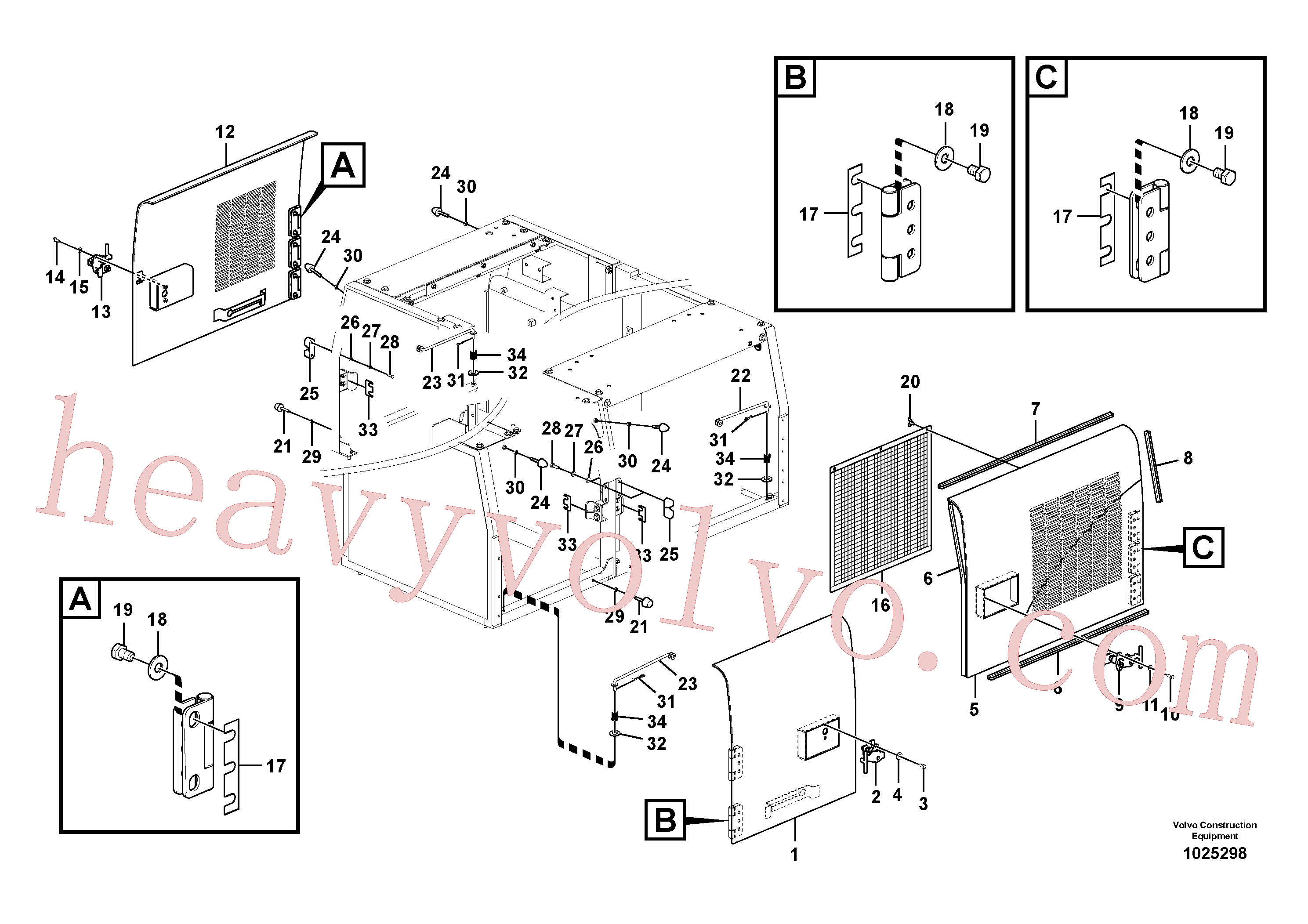 VOE14527678 Washer for Volvo Excavator Parts
