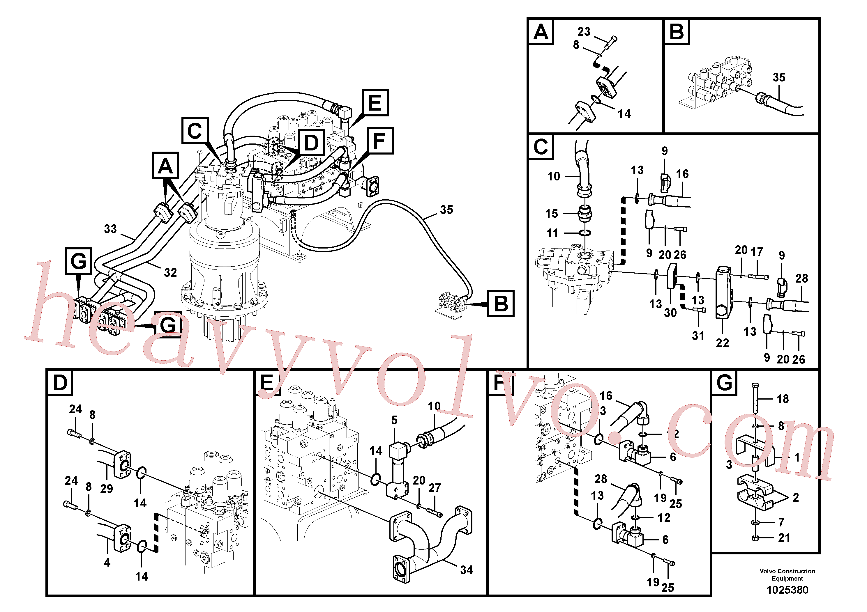 China Made VOE14674396 Pipe parts for Volvo Excavator