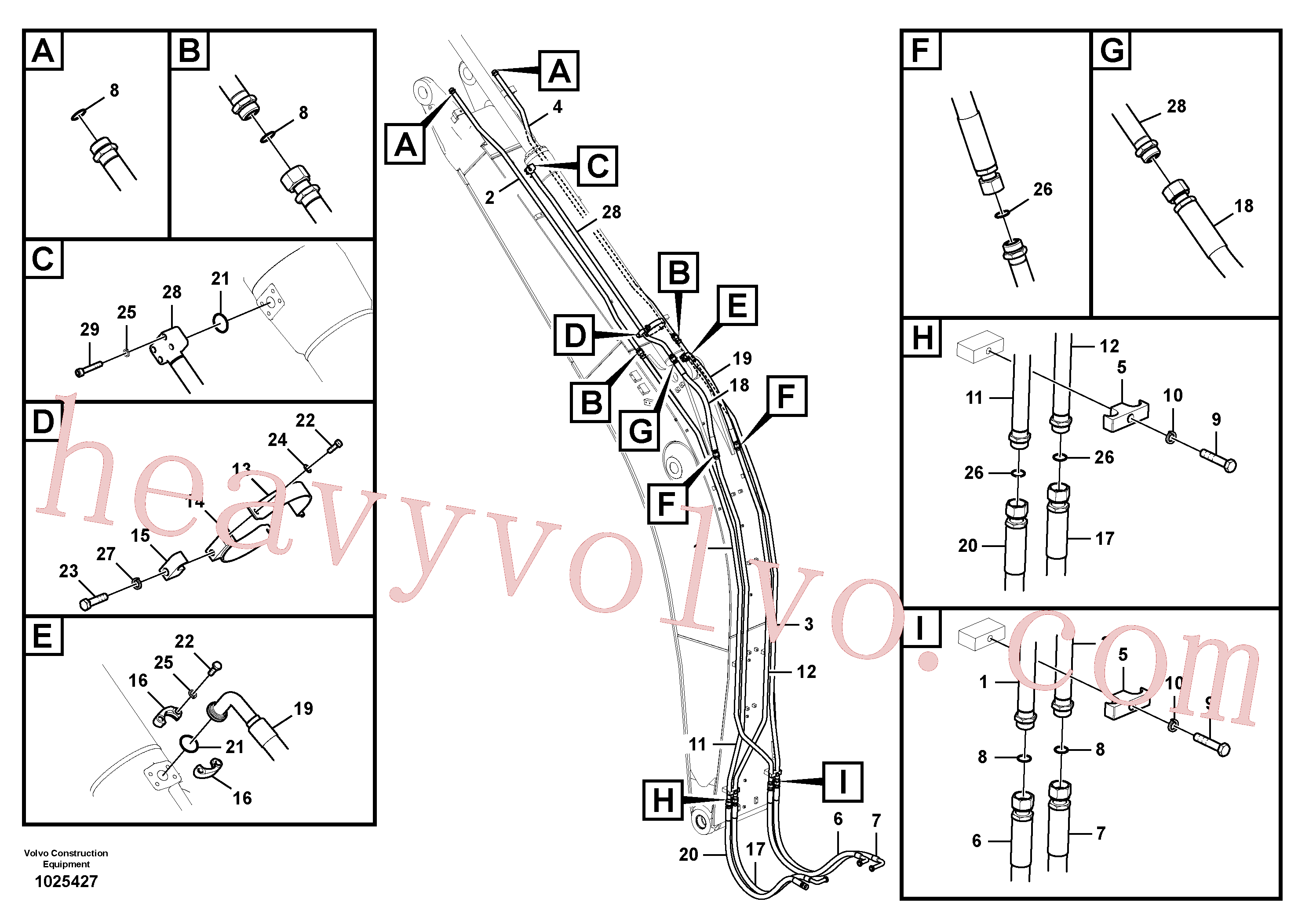 SA9406-06617 Hose assembly for Volvo Excavator Parts