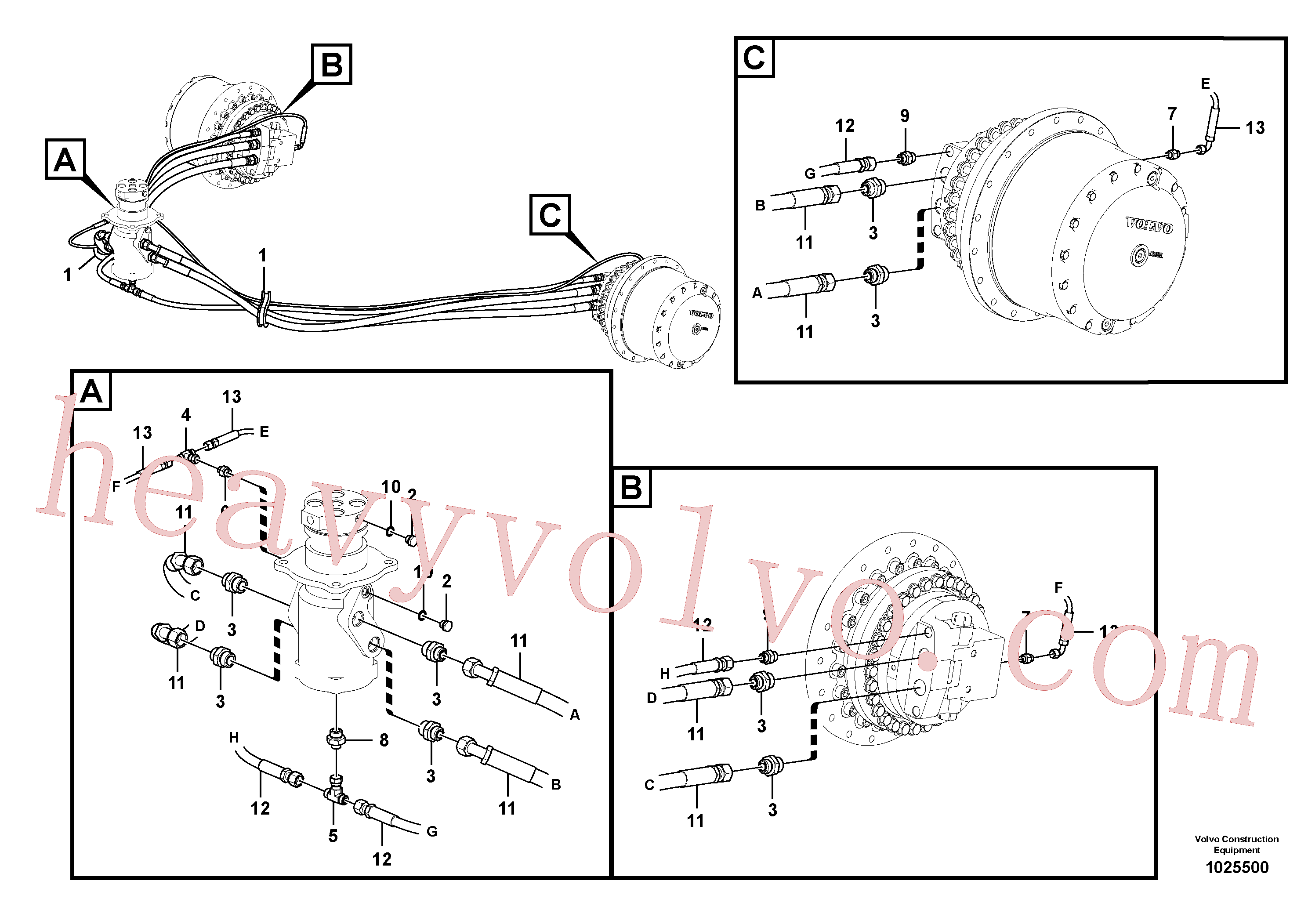 China Made VOE937180 Xtraflex/5000 parts for Volvo Excavator