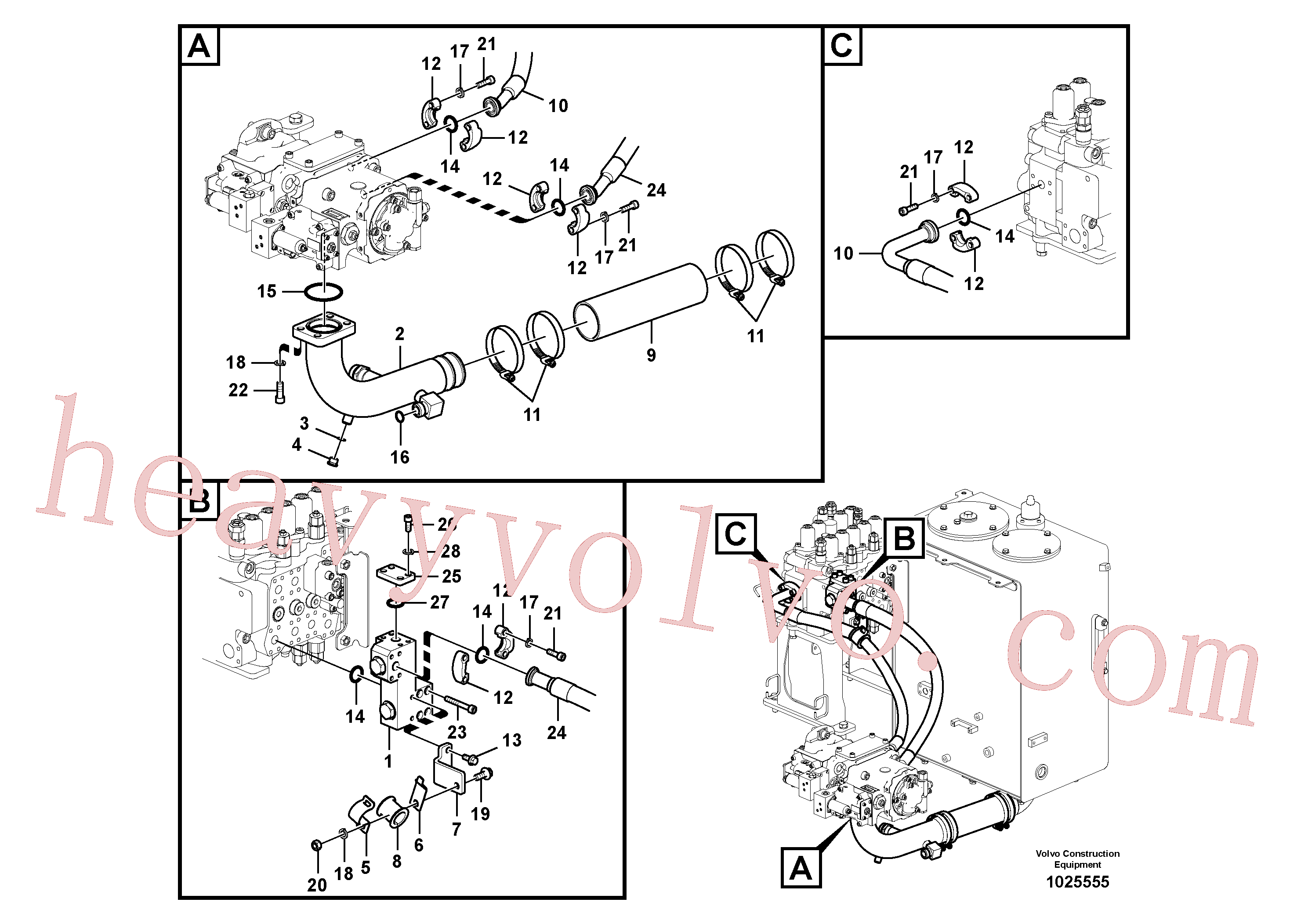 Volvo Assembly VOE14881379 Rubber hose for sale
