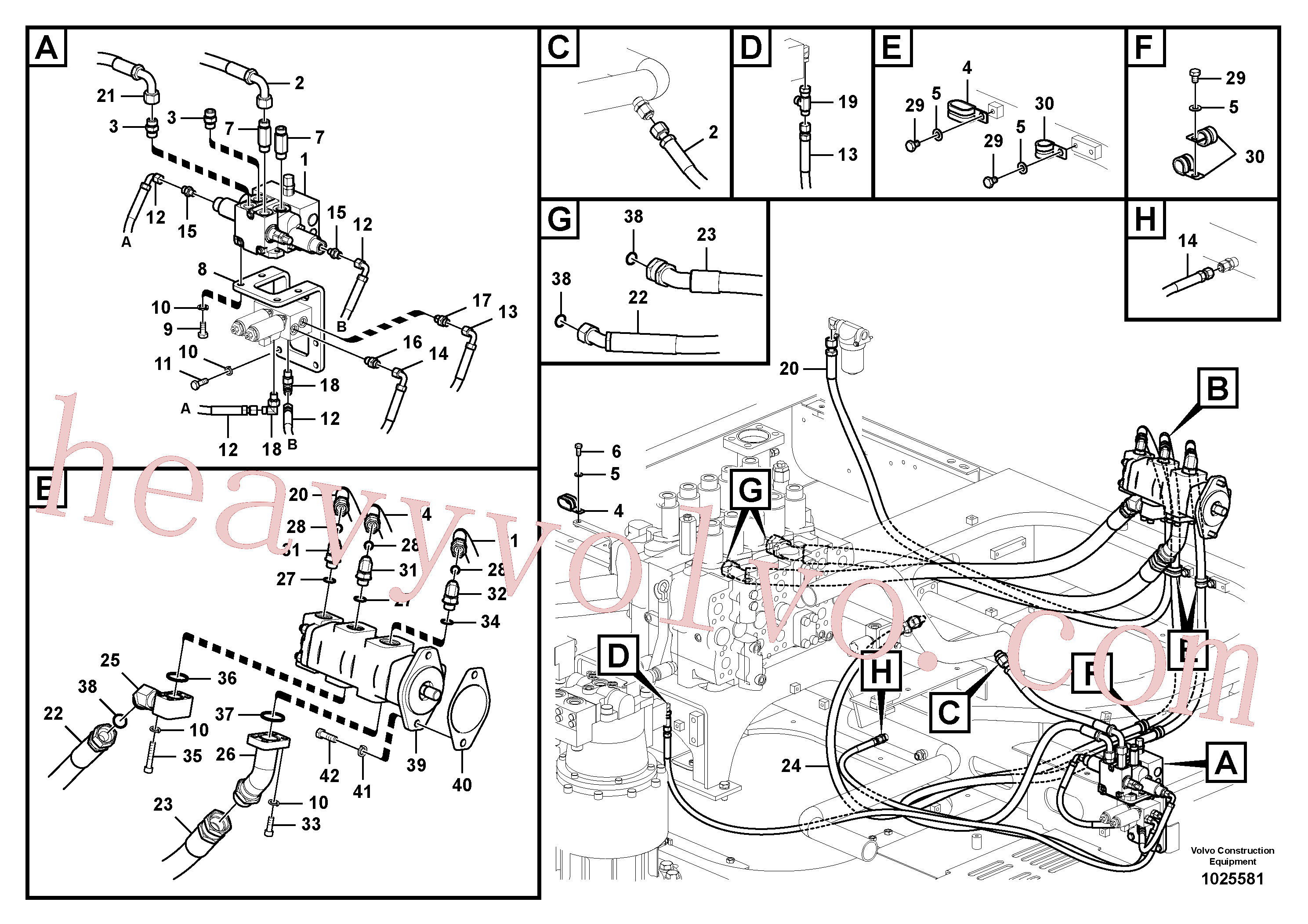 VOE14541672 Pump for Volvo Excavator spare