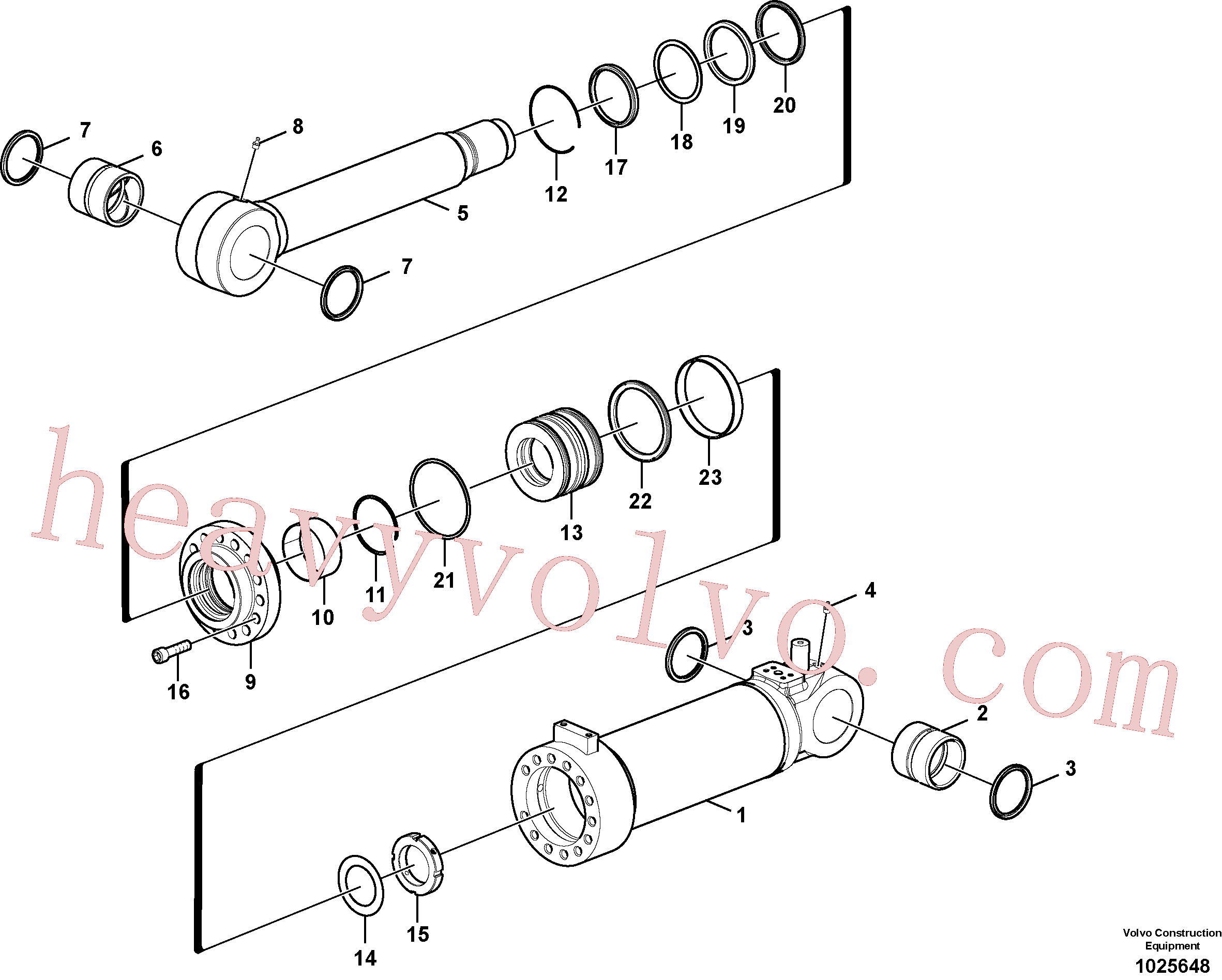 VOE14589120 Sealing kit for Volvo Excavator spare