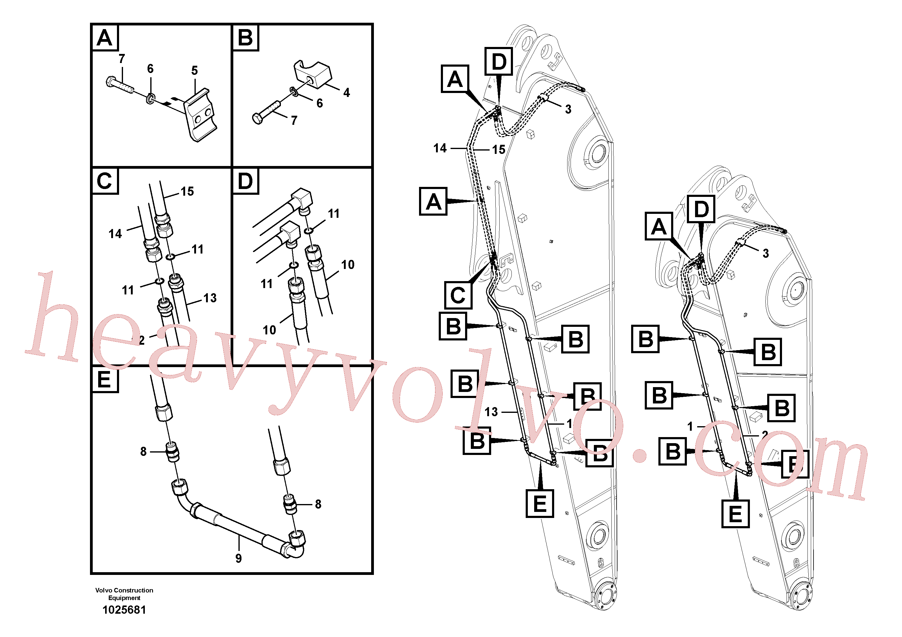 Wholesale VOE14555140 Pipe for Volvo Excavator