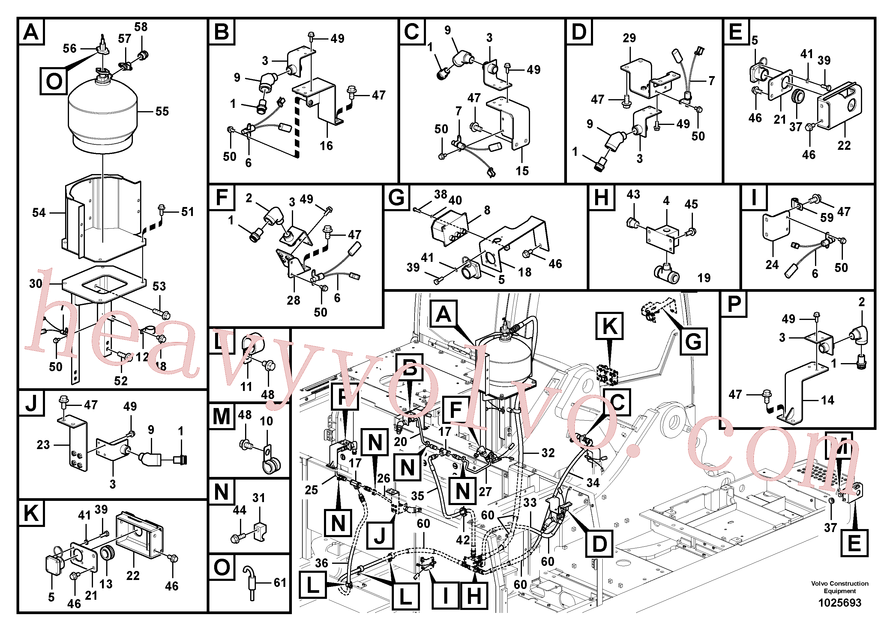 China Made VOE14548611 Bracket parts for Volvo Excavator